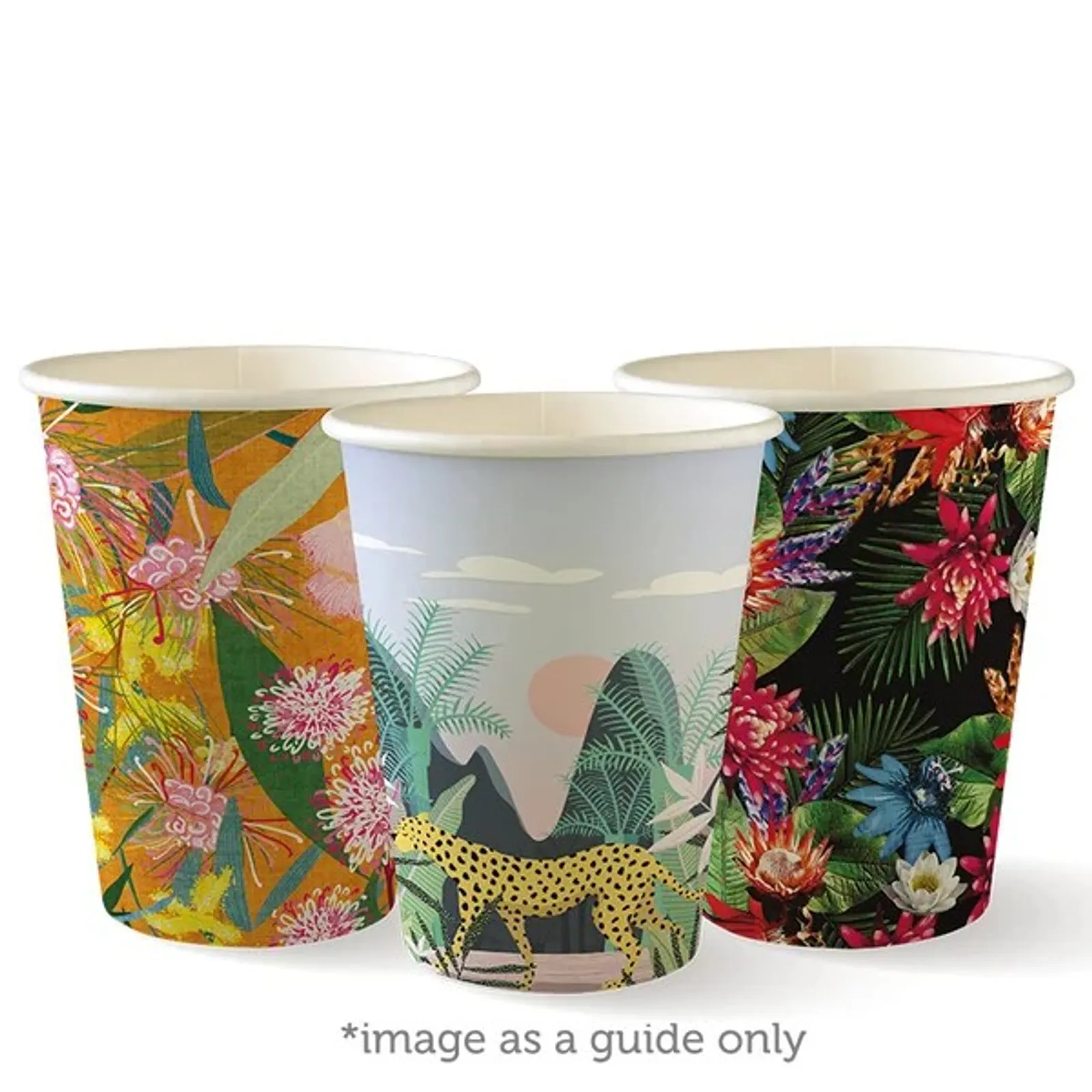 BioPak BC-12-ART - 390ml / 12oz Art Series Single Wall Hot Cup