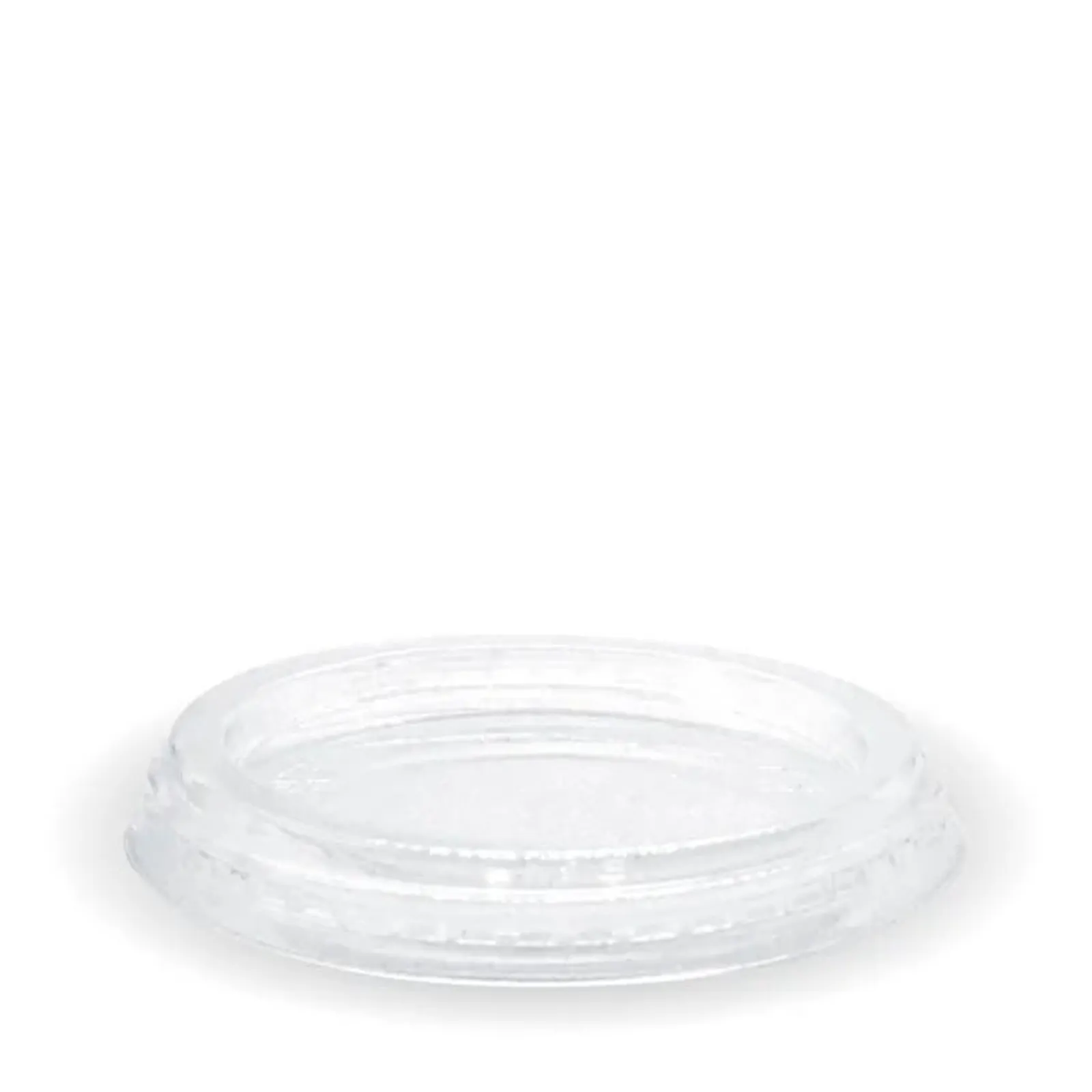 BioPak C-76F - 60-280ml Flat Clear BioCup Lid
