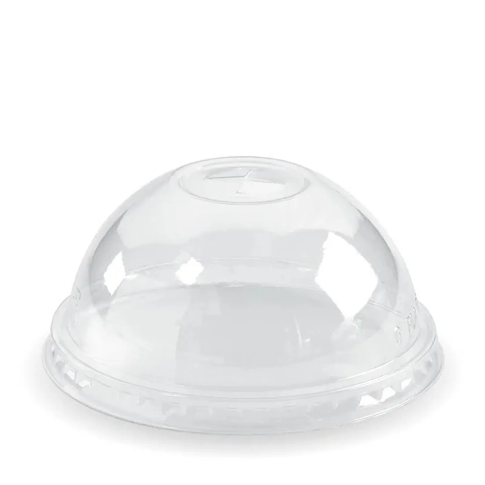 BioPak C-96D(X) - 300-700ml Dome X-Slot Lid Clear BioCup Lid