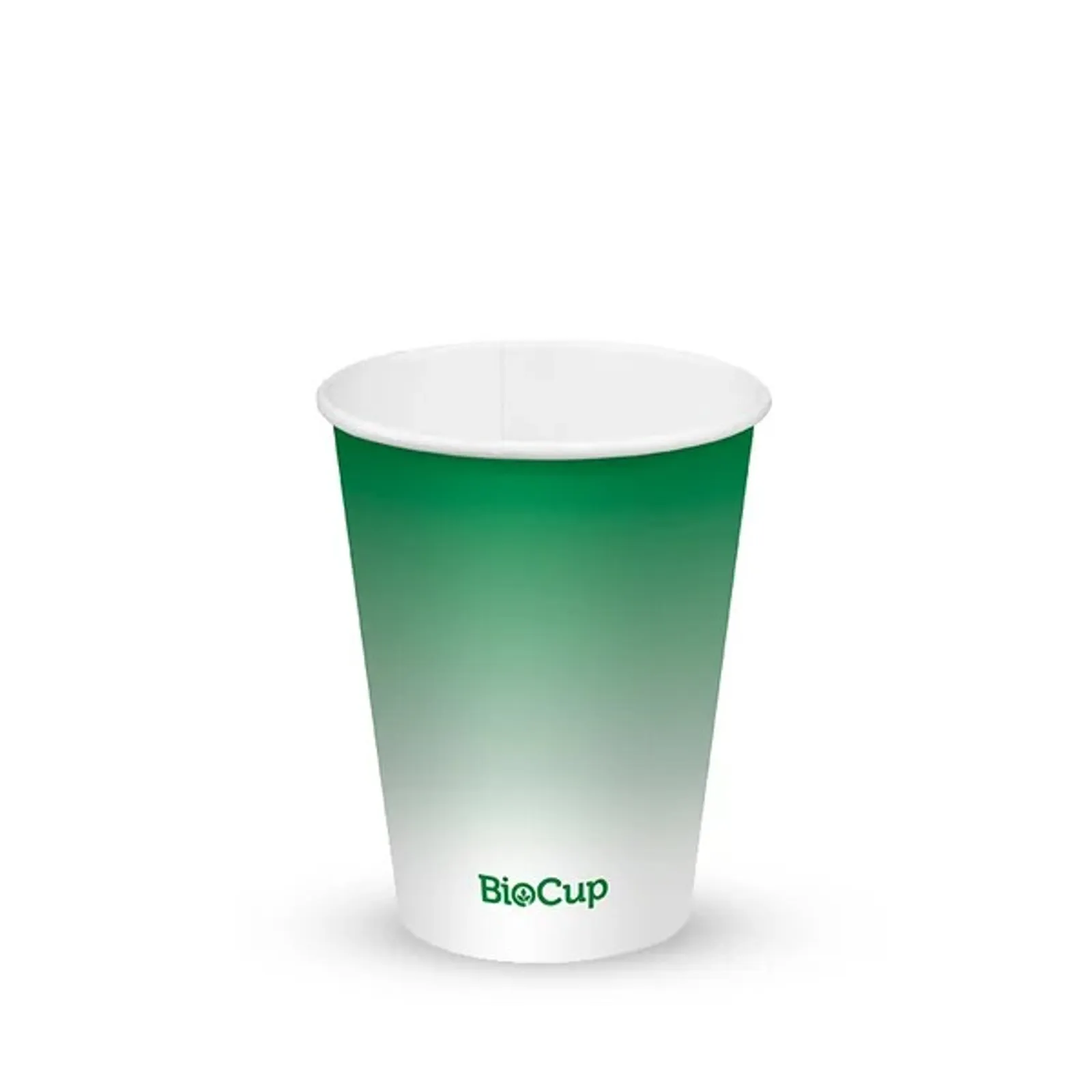 BioPak BCC-12-G - 390ml / 12oz (90mm) Green Cold Paper BioCup