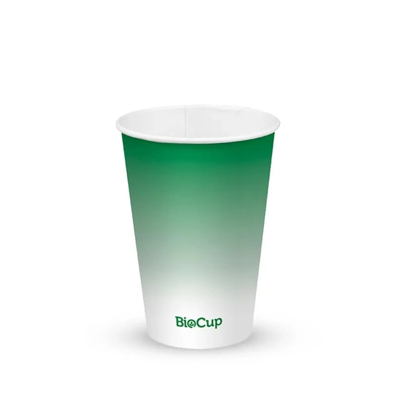 BioPak BCC-14-G - 420ml / 14oz (90mm) Green Cold Paper BioCup