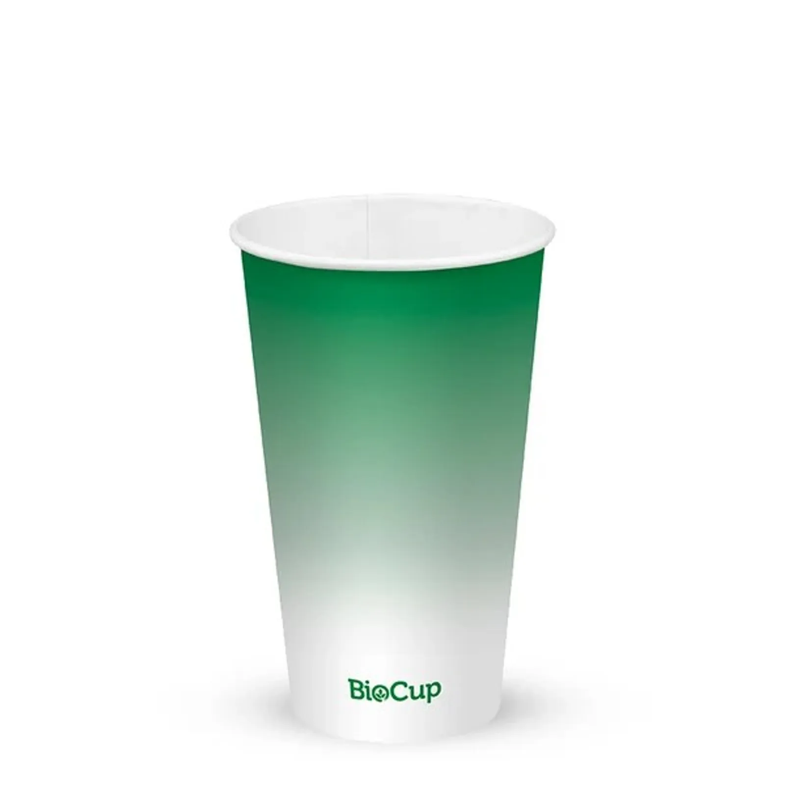 BioPak BCC-16-G - 500ml / 16oz (90mm) Green Cold Paper BioCup