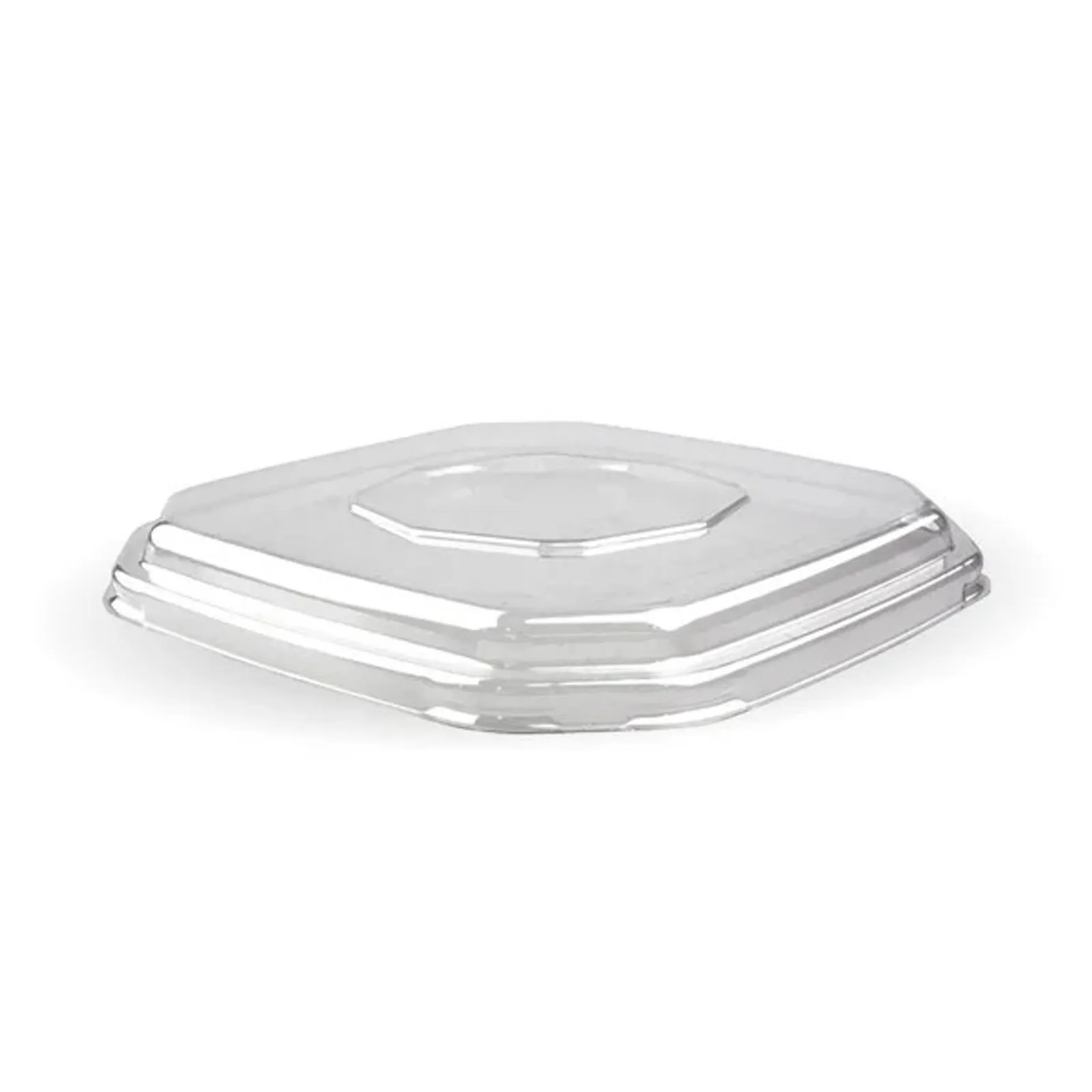 BioPak B-SLBL-OCTA-RPET(D) - 500 & 750ml Clear RPET Octa Takeaway Lid