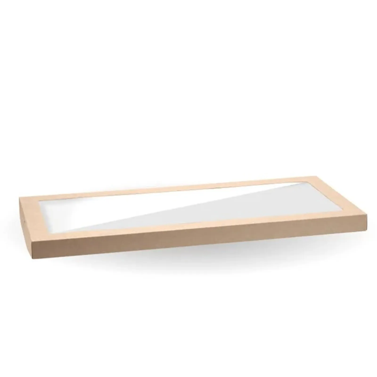 BioPak BB-CBWL-L - Large BioBoard Catering Tray PLA Window Lid
