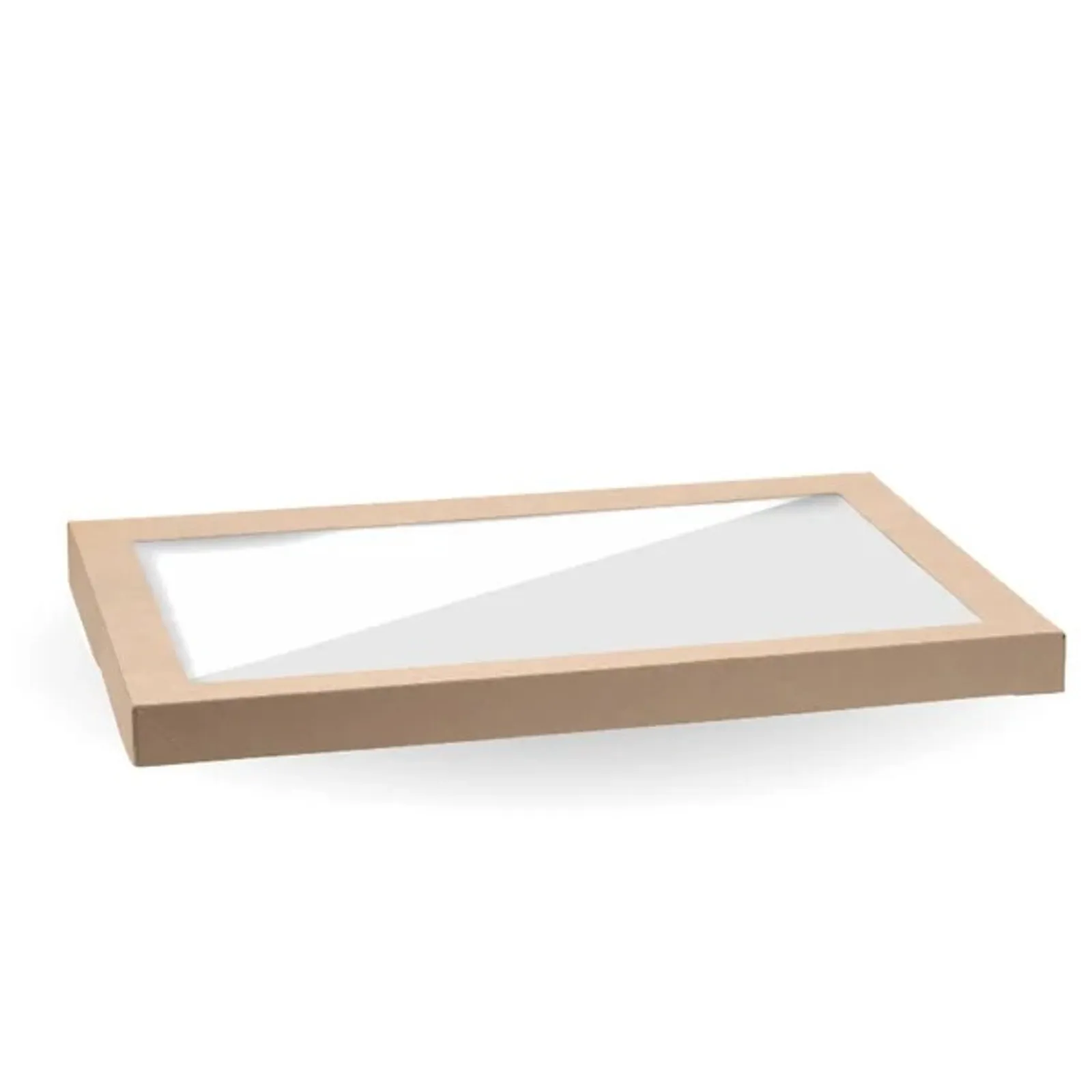 BioPak BB-CBWL-XL - Extra Large BioBoard Catering Tray PLA Window Lid