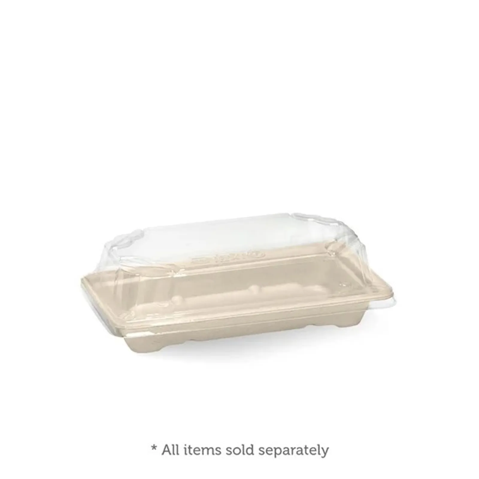 BioPak B-ST-SMALL - Small Plant Fibre Sushi Tray