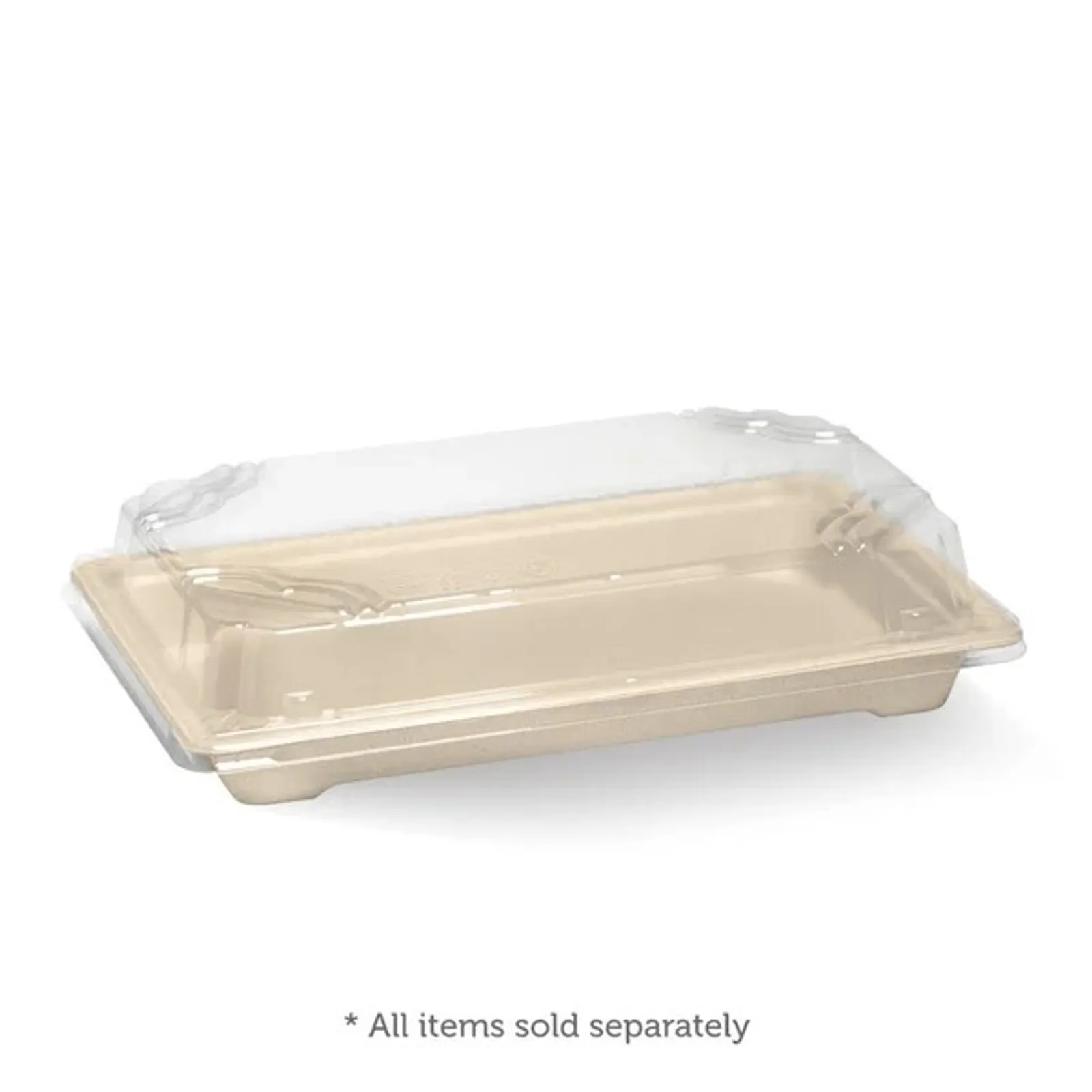 BioPak B-ST-LARGE - Large Plant Fibre Sushi Tray
