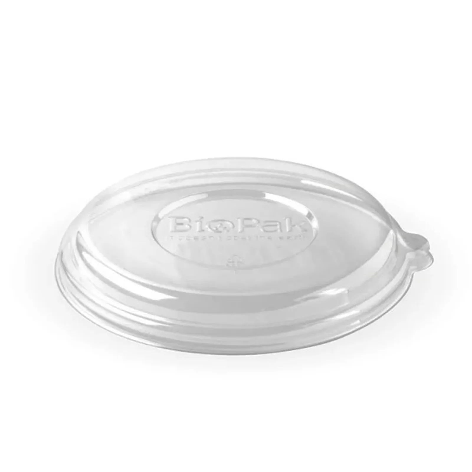 BioPak B-BLL-RPET(D) - 800-1,420ml / 24-48oz Clear RPET BioBowl Lid