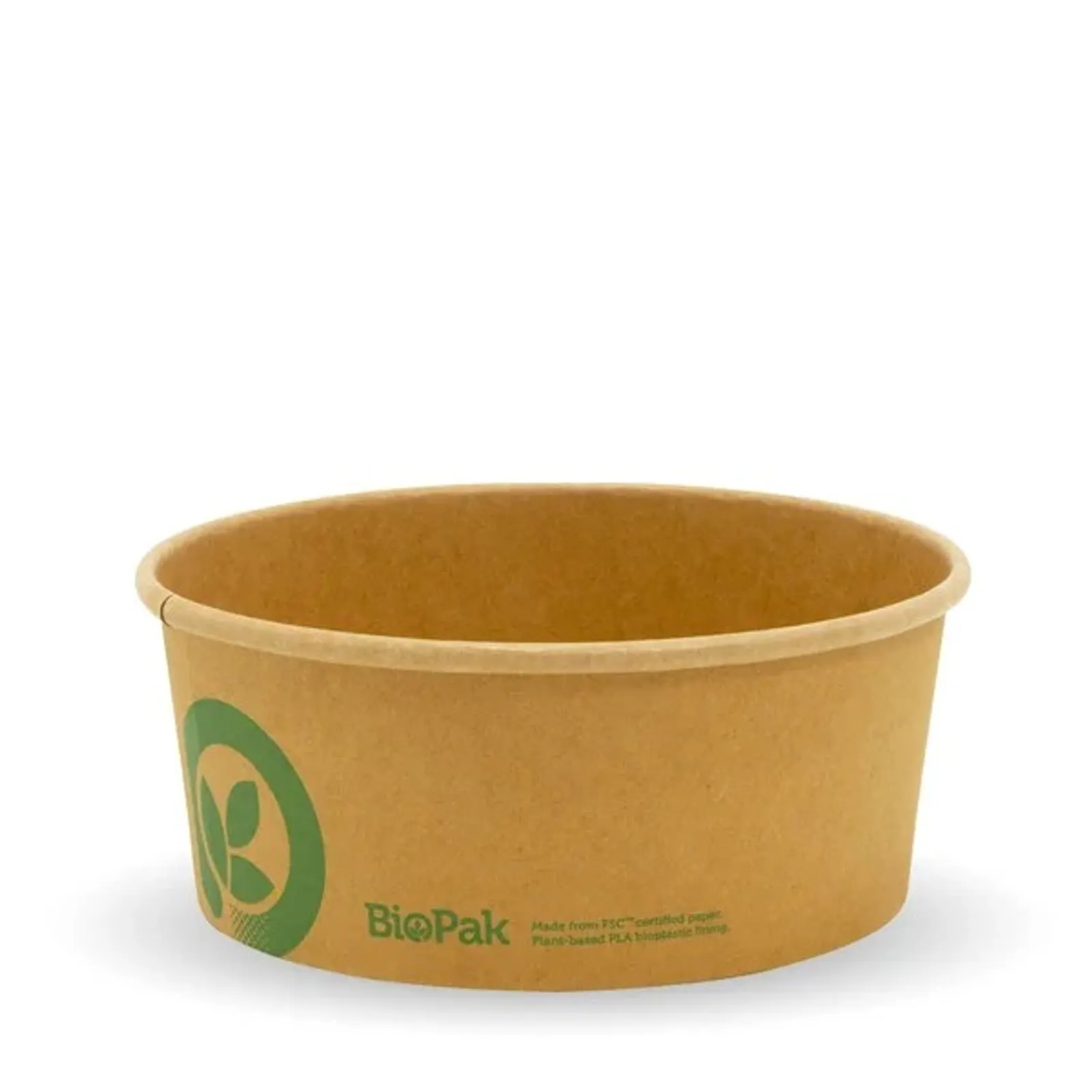 BioPak BB-BL-MEDIUM - 750ml Medium Kraft BioBowl