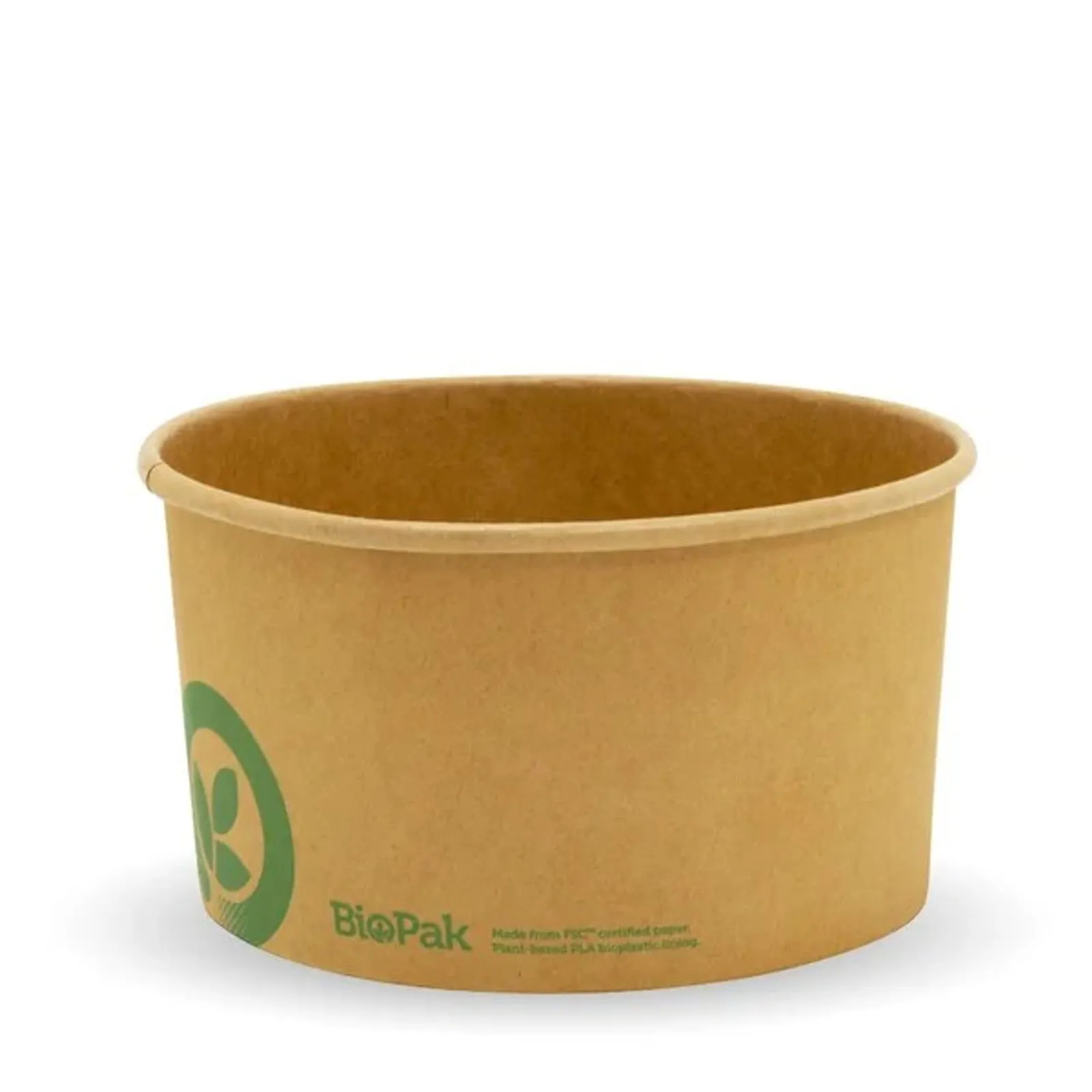 BioPak BB-BL-LARGE - 1,000ml Large Kraft BioBowl