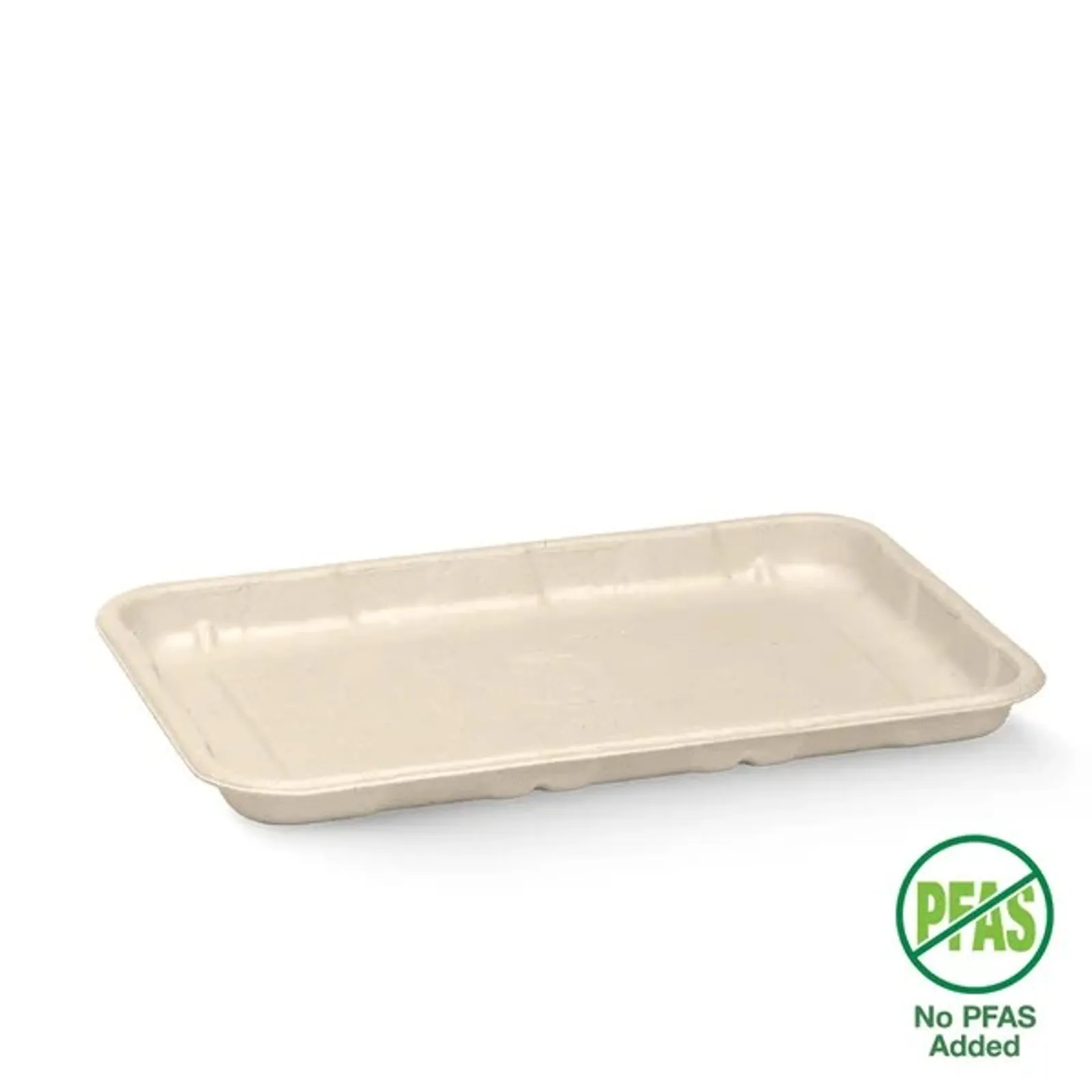BioPak B-TRAY-8X5 - 21x14x2cm / 8x5" Plant Fibre Produce Tray