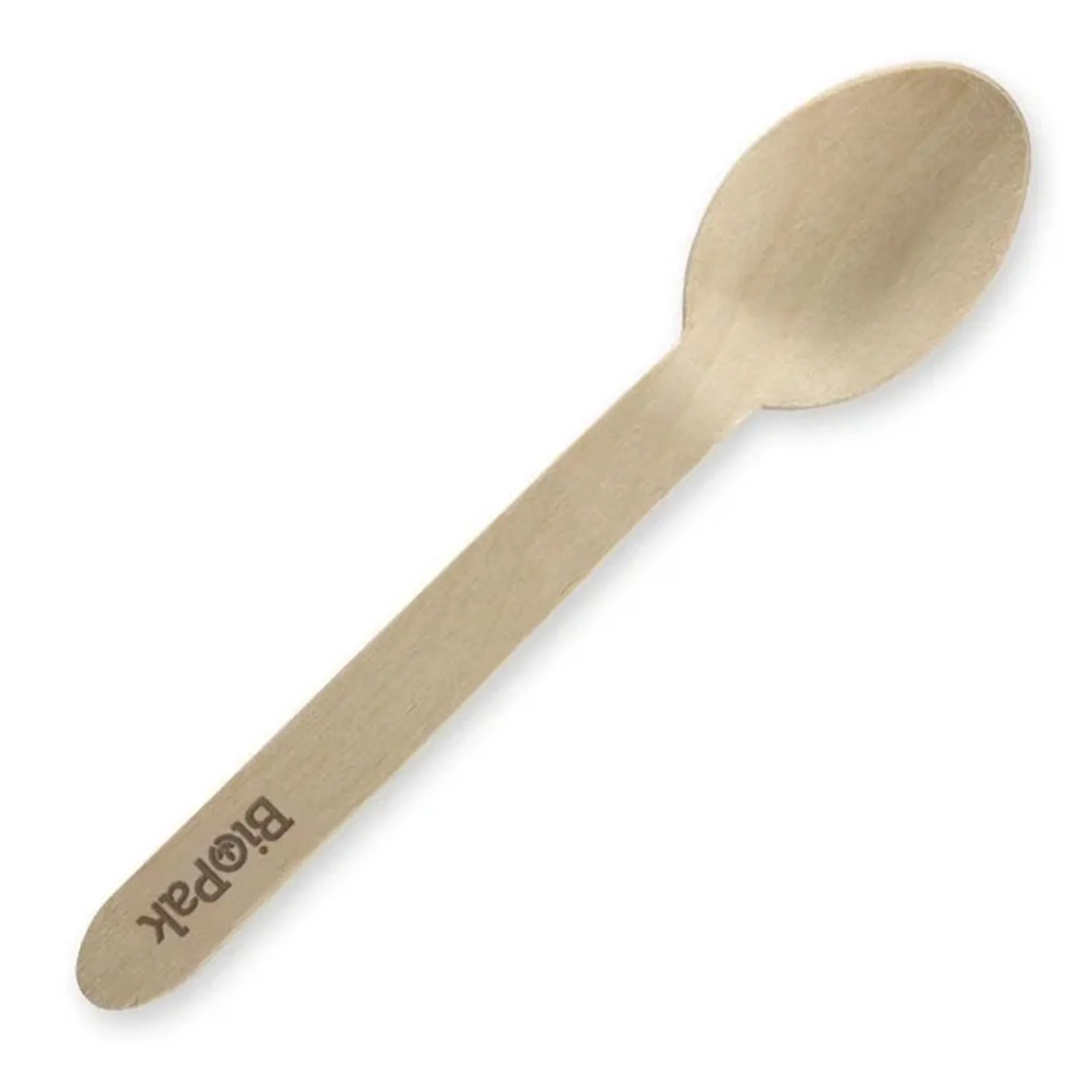 BioPak HY-16S - 16cm Wood Spoon