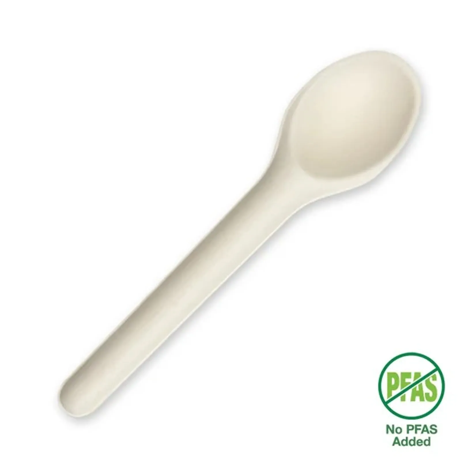 BioPak B-CUT-154S-W - 15cm Plant Fibre Spoon