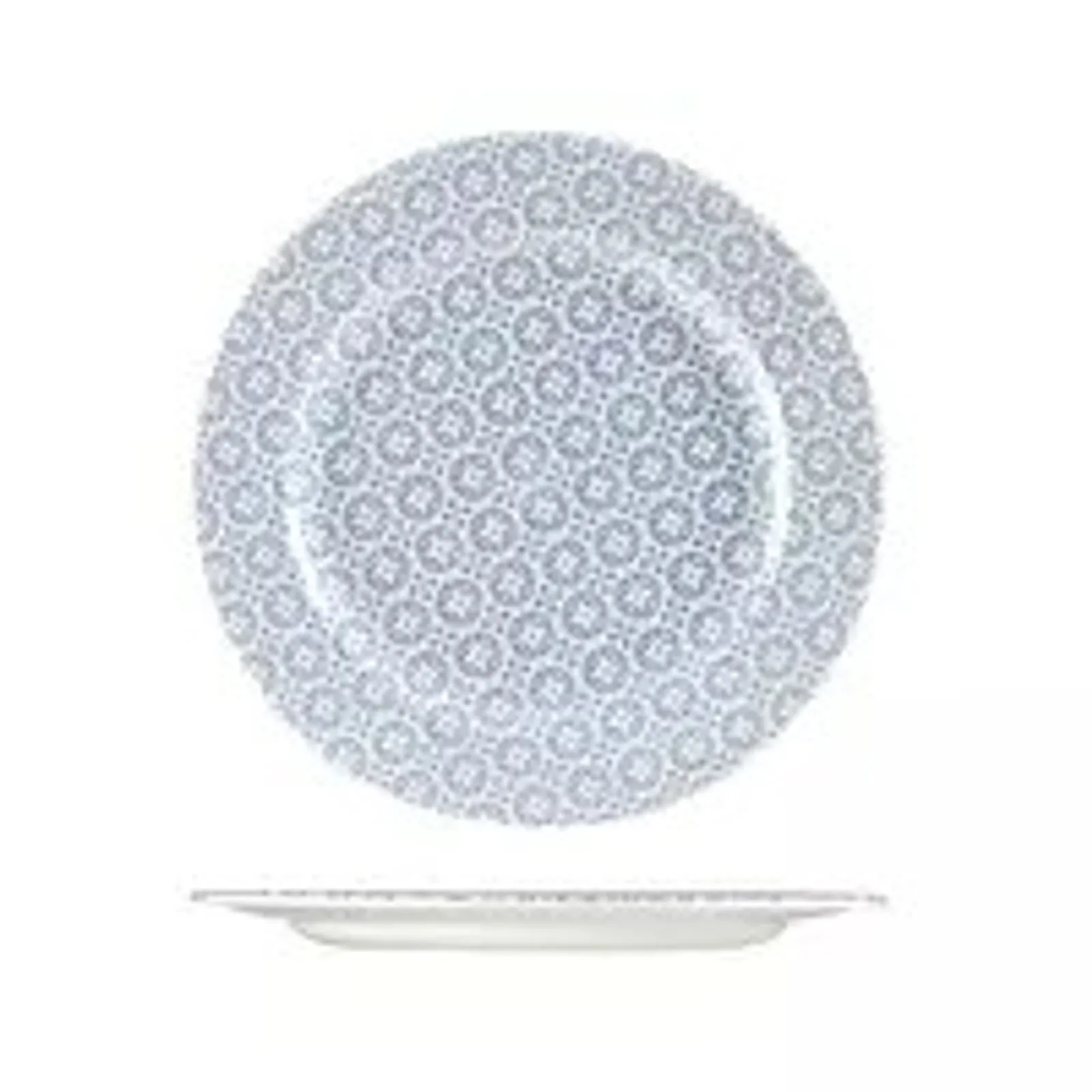 Churchill 9978127-BL Moresque Prints - Round Plate Wide Rim 276mm