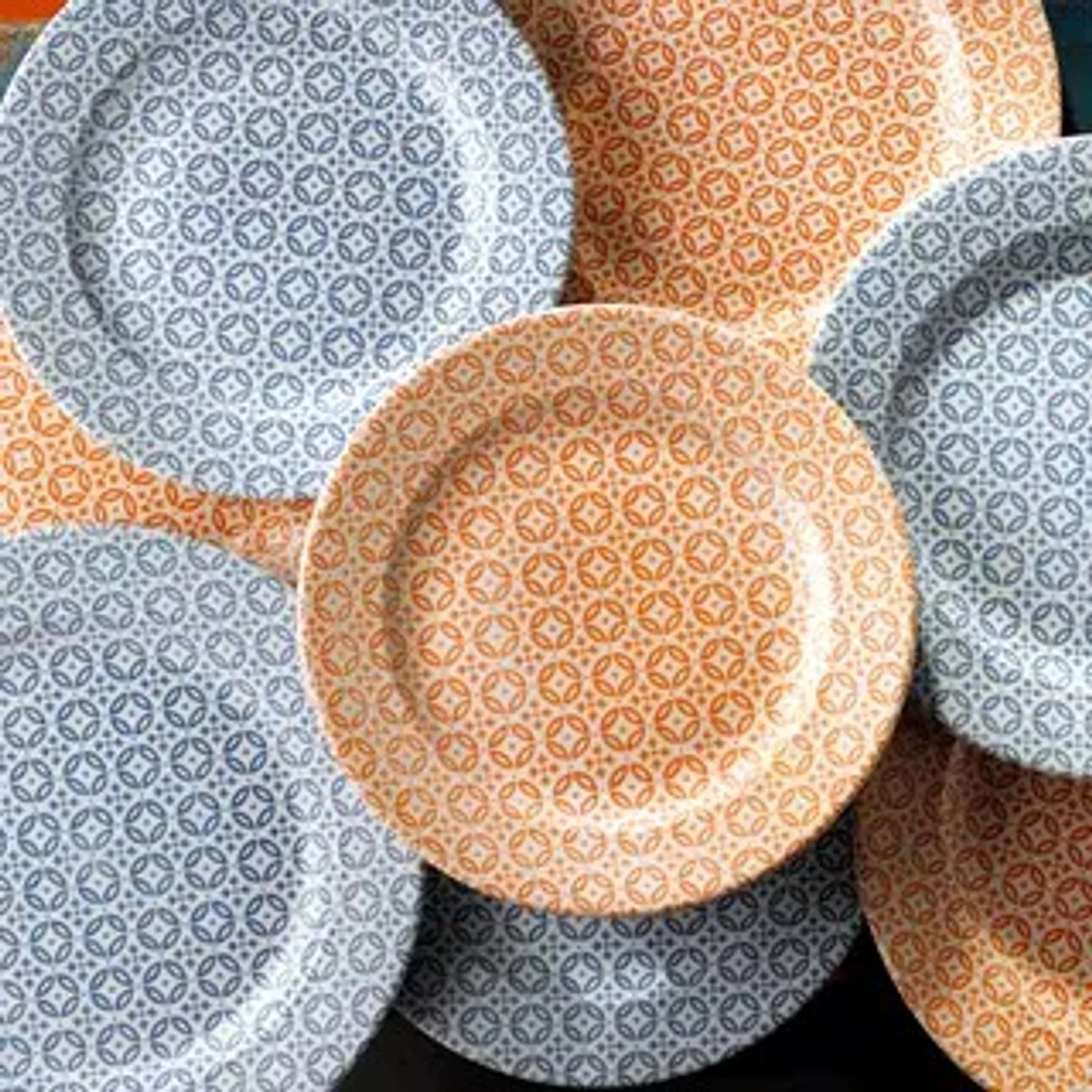 Churchill 9978127-BL Moresque Prints - Round Plate Wide Rim 276mm