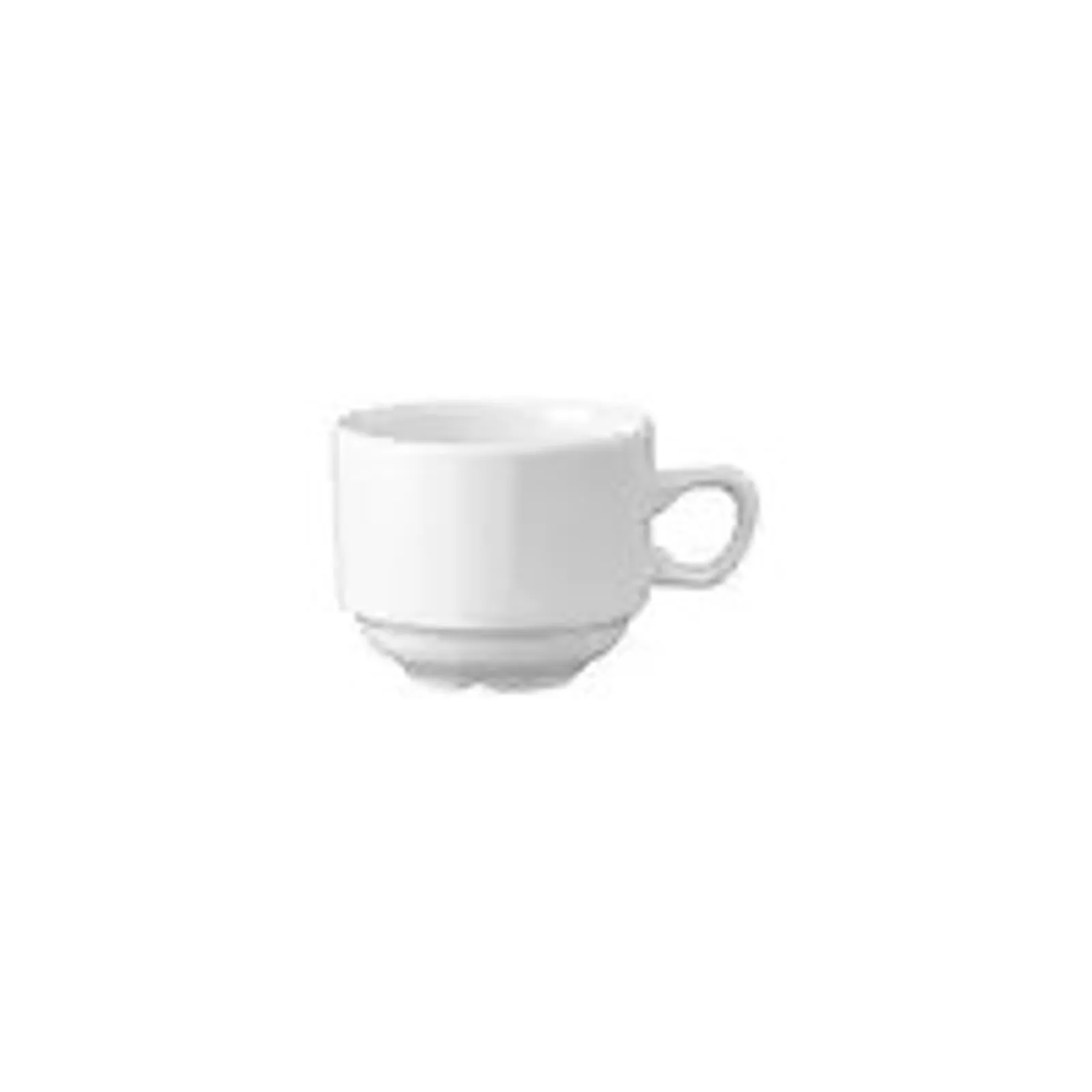 Churchill 9966007 White Holloware - Stackable Tea Cup 210ml
