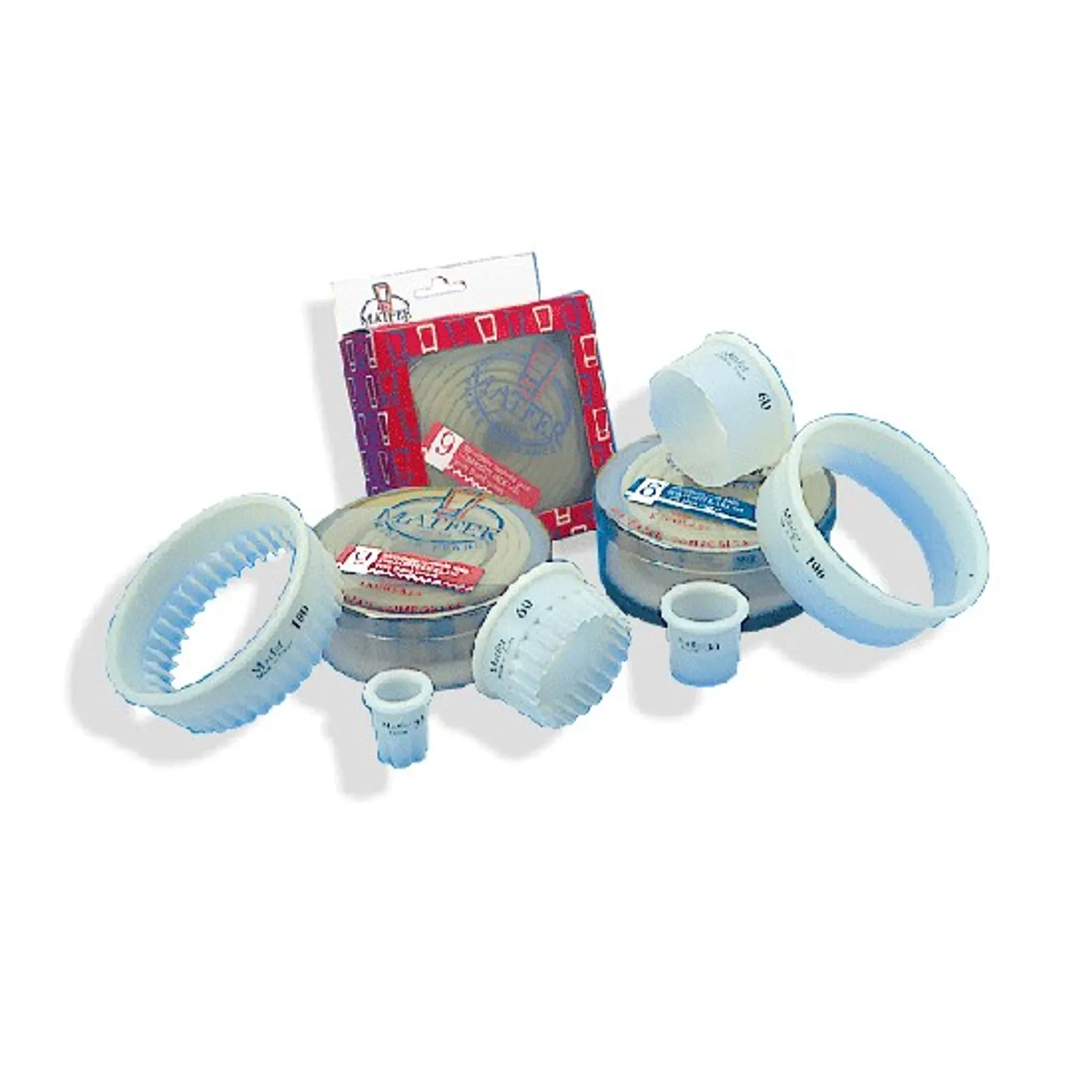 Matfer Bourgeat 150101 - Pastry Cutters Fluted Even Sizes