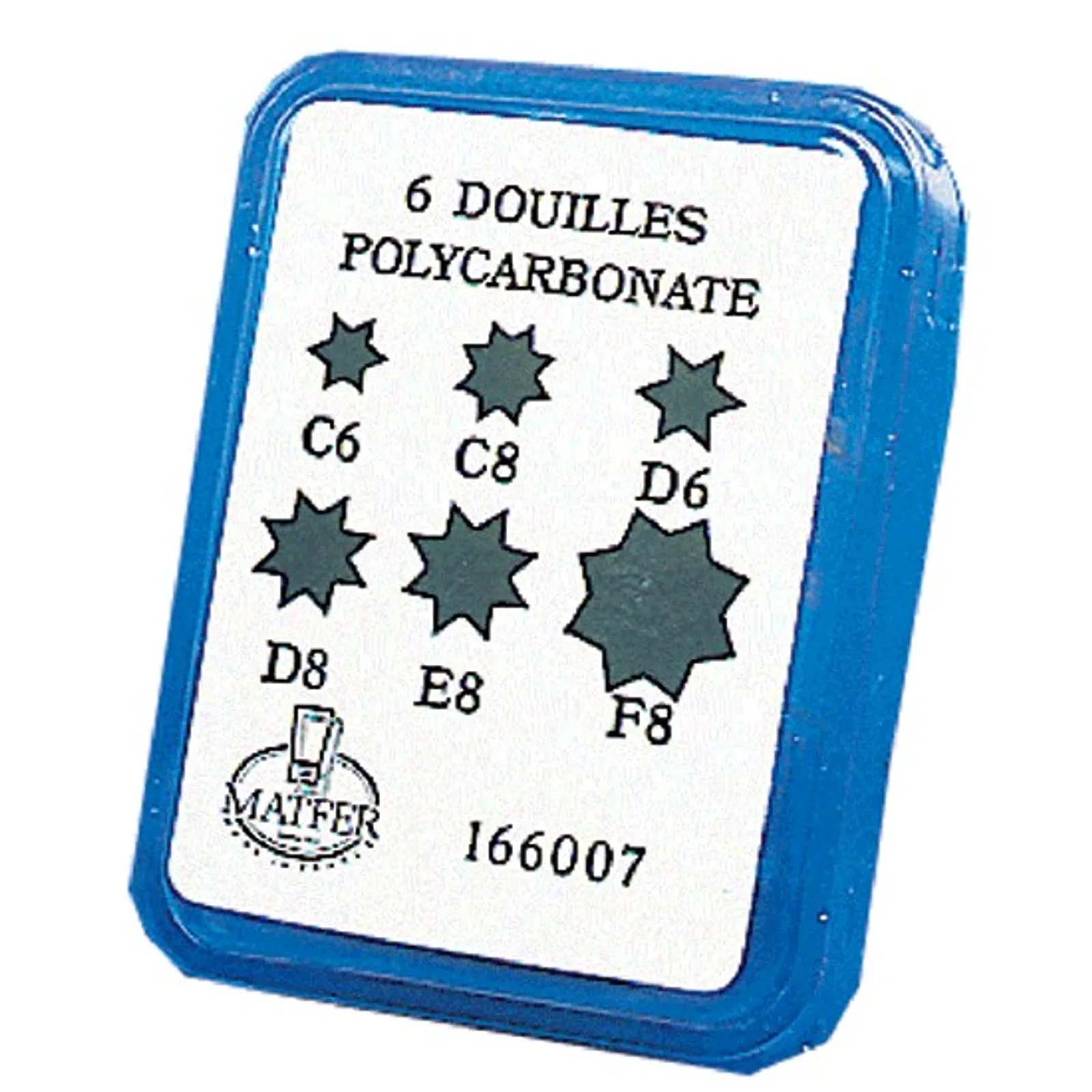 Matfer Bourgeat 166007 - Star Piping Tubes (set of 6)