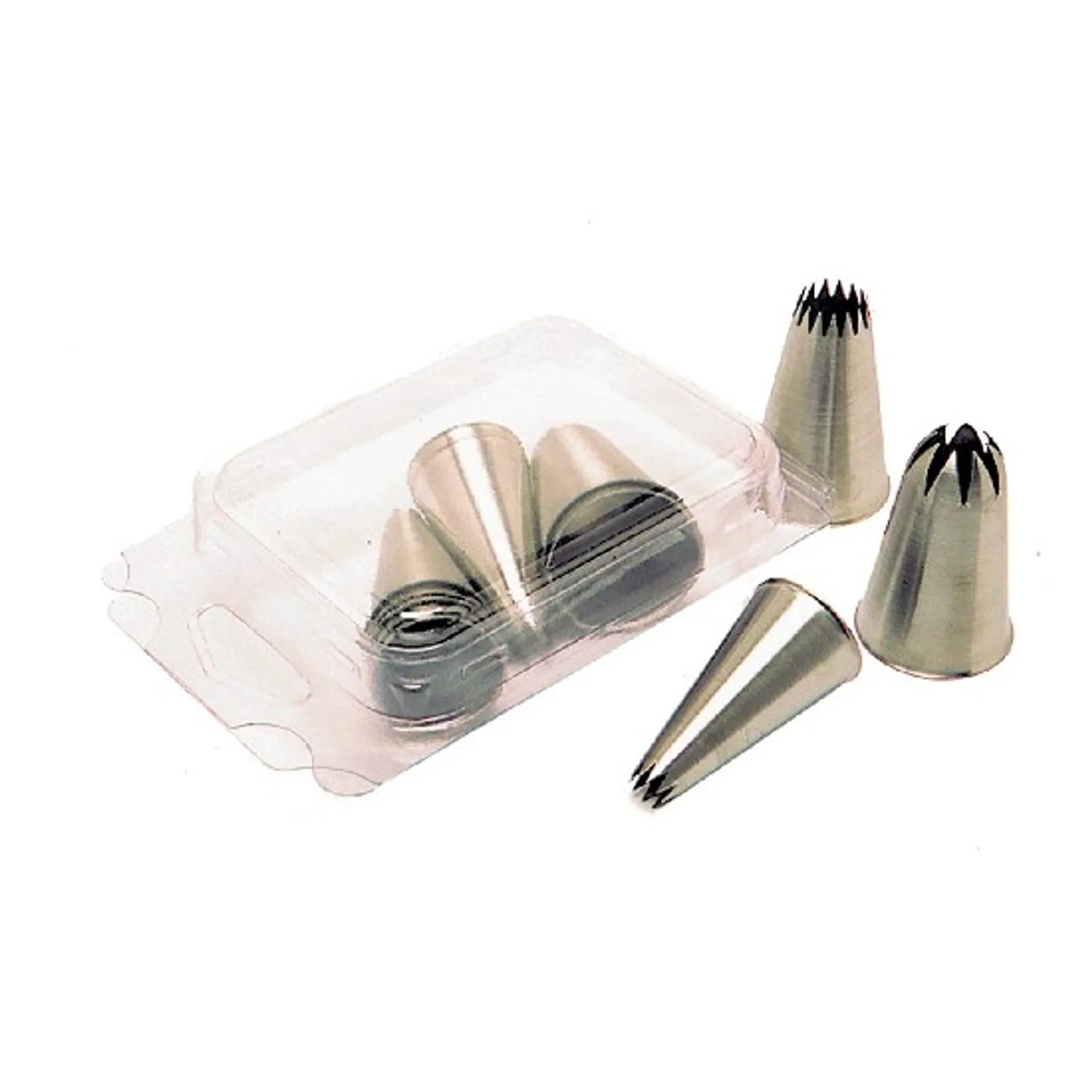 Matfer Bourgeat 166701 - Star Piping Tubes S/Steel