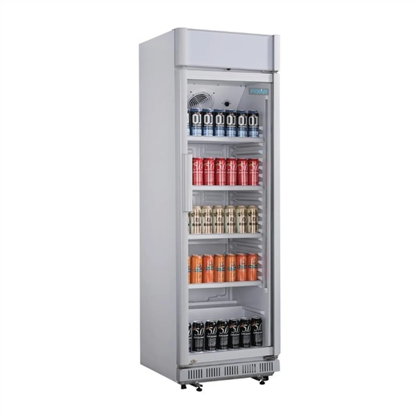 Polar CC064-A C-Series - Upright Display Cooler with Light Box 346Ltr