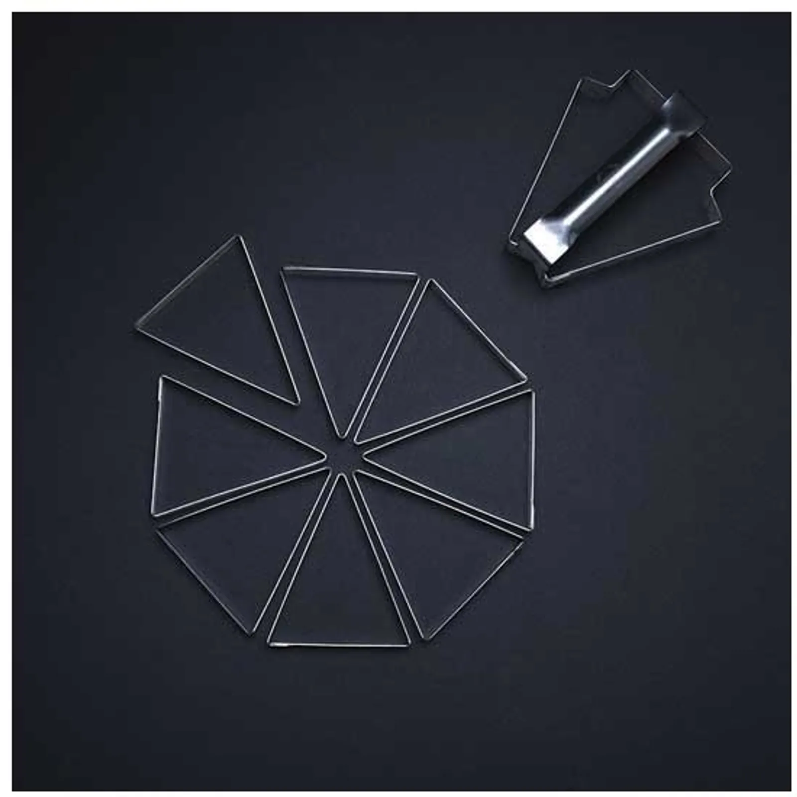 Matfer Bourgeat 371142 - Tartlet triangle Set 8