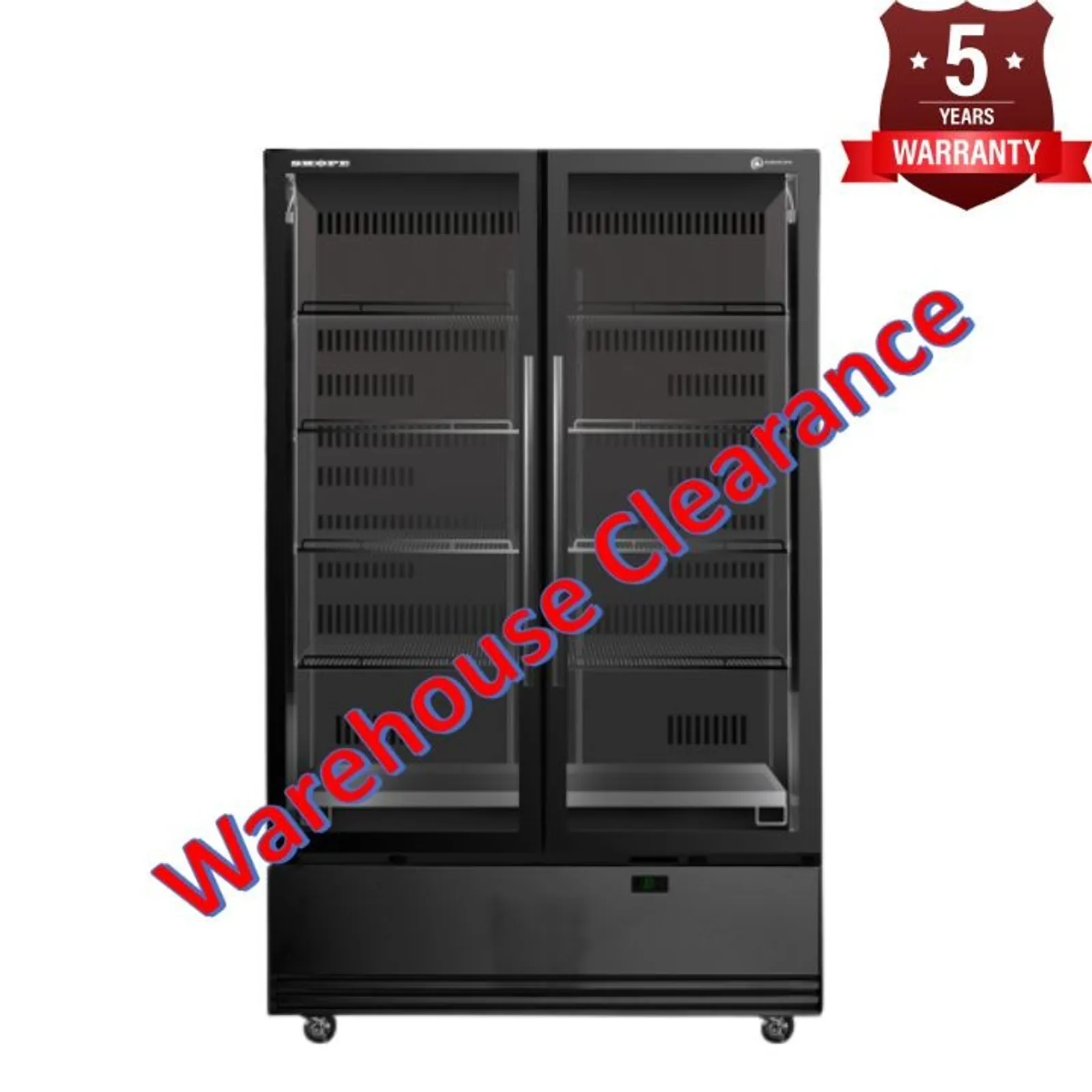 SKOPE BME1200N-A Bottom Mount Two Door Display Fridge