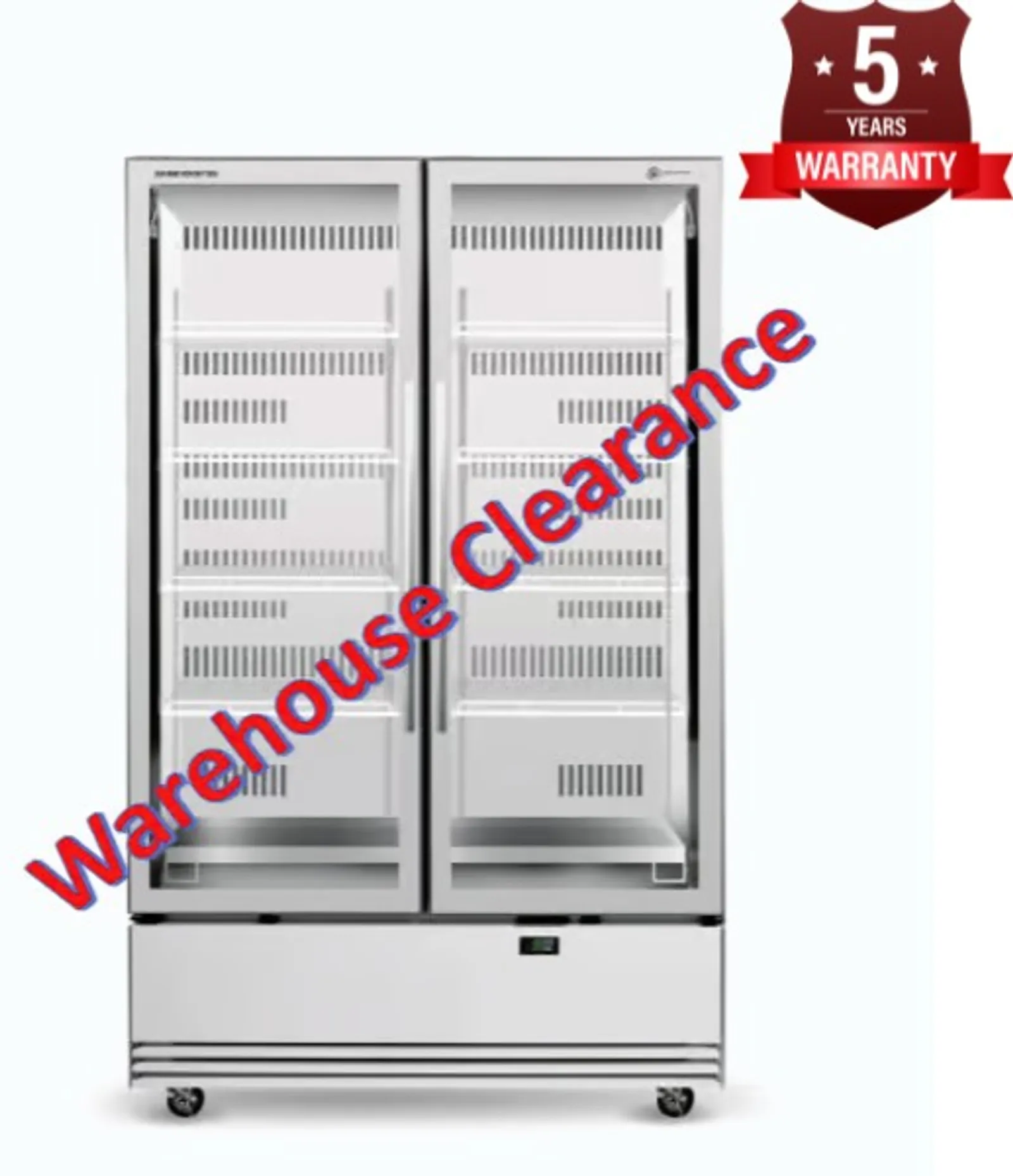 SKOPE BME1200N-A Bottom Mount Two Door Display Fridge