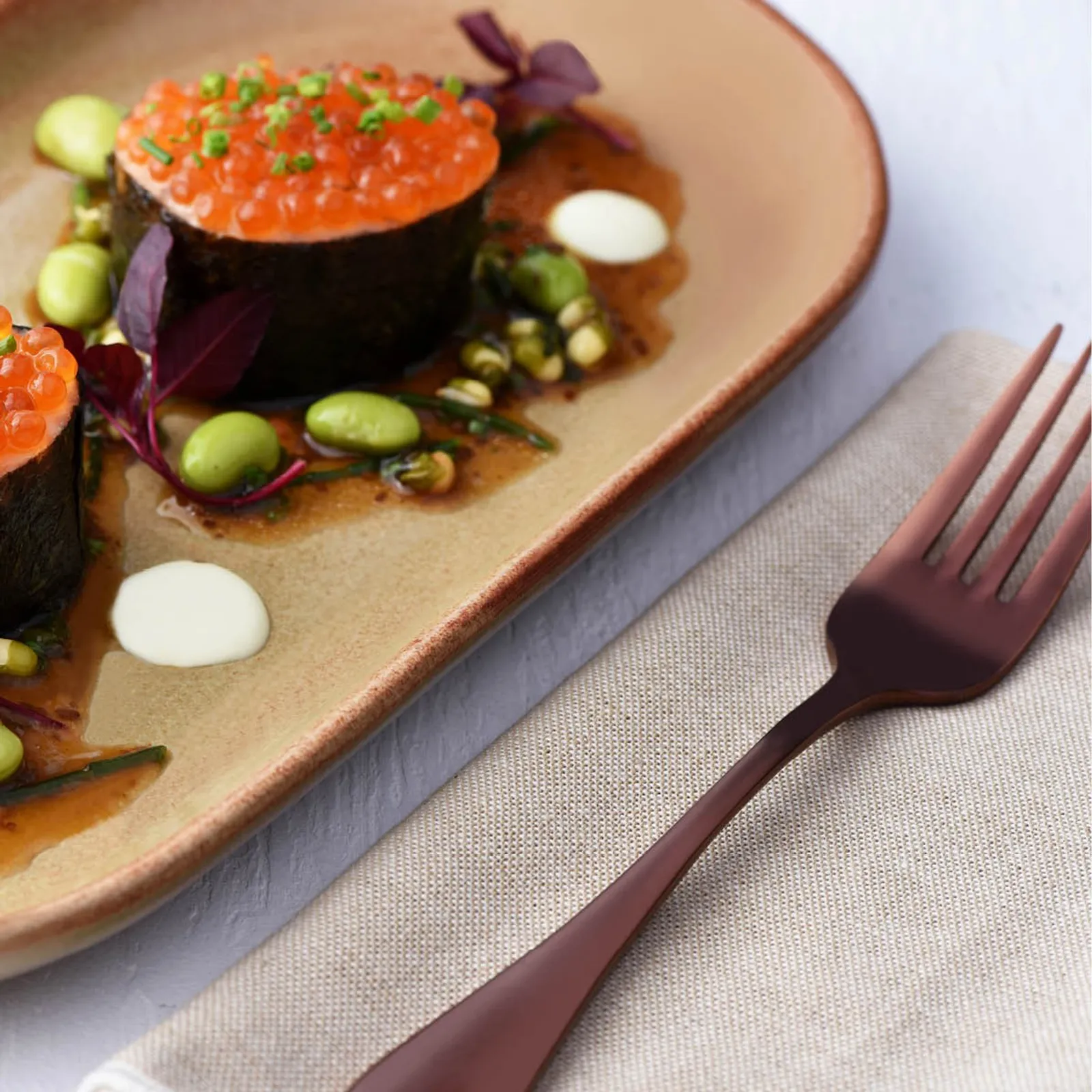 Tablekraft 98395 - Artistica Flame Oval Coupe Plate 300x140mm