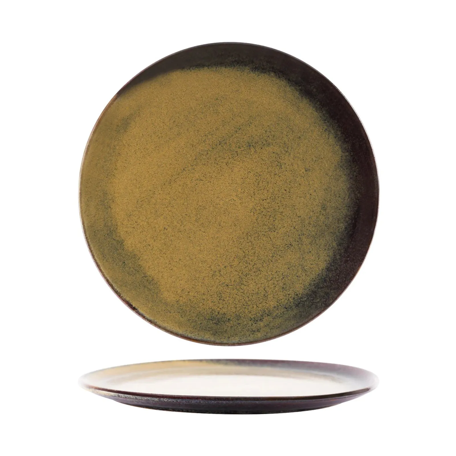 Tablekraft 98840 - Artistica Reactive Brown Round Platter 330mm