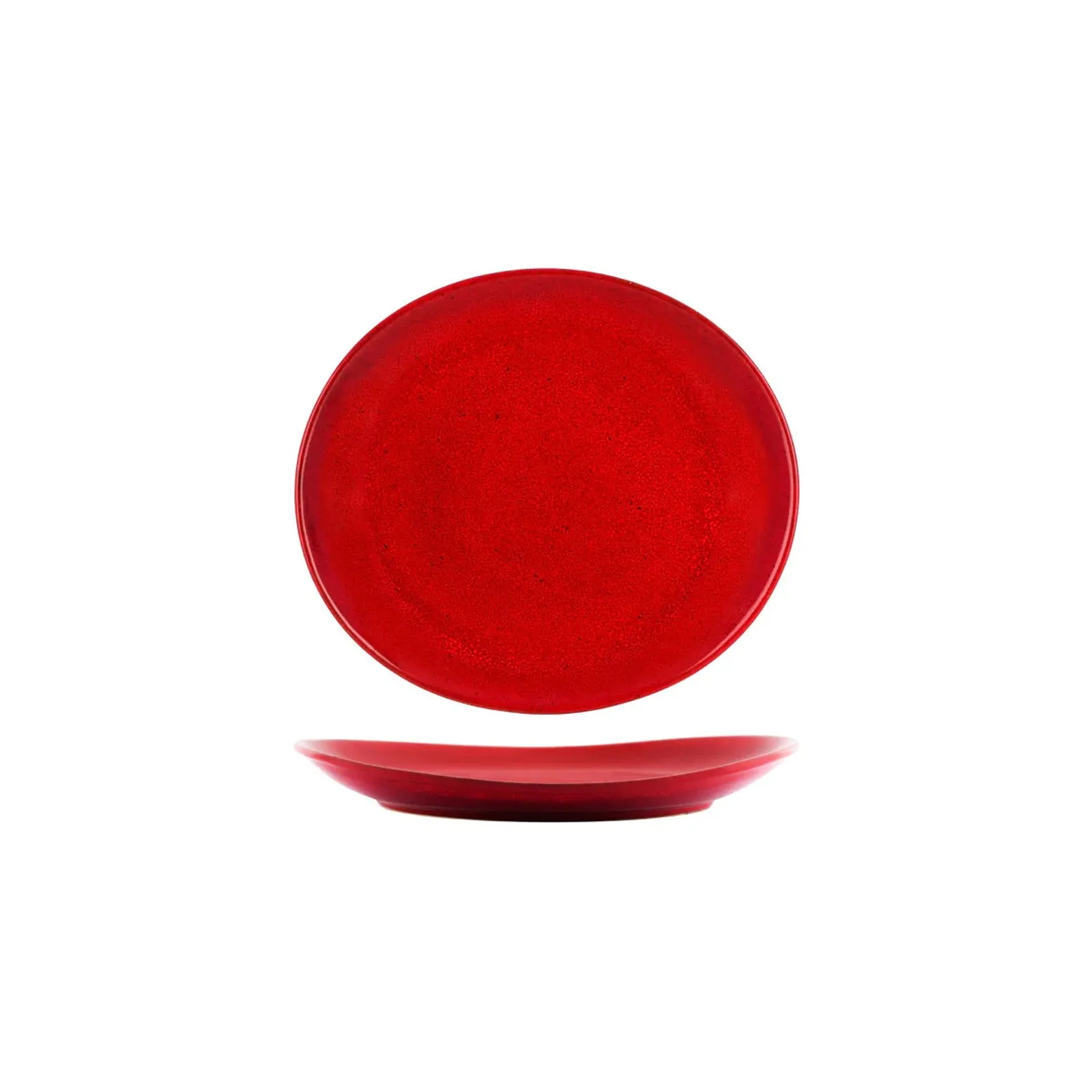 Tablekraft 98223 - Artistica Reactive Red Oval Plate 250x220mm