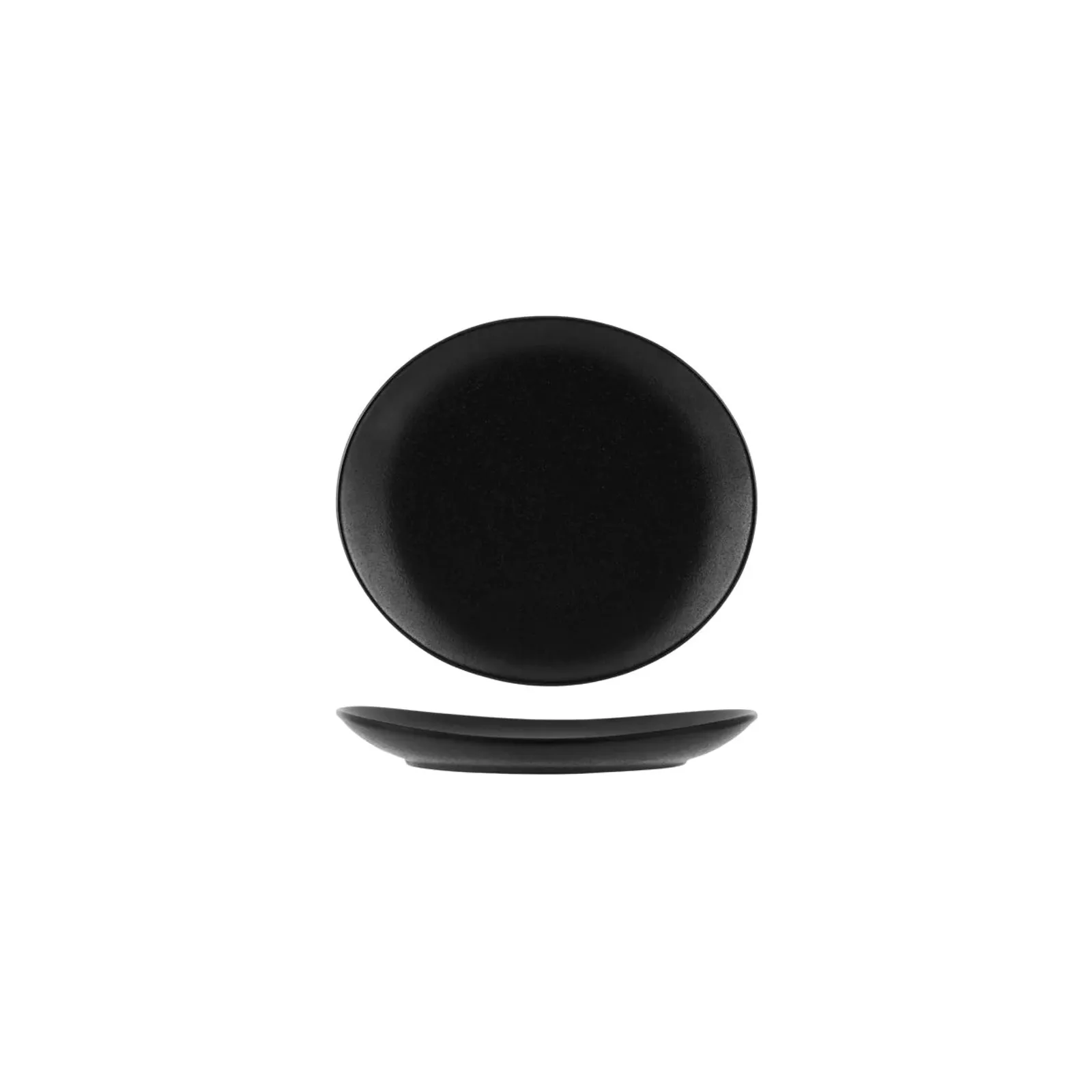 Tablekraft 909535 - Black Oval Coupe Plate 210mm