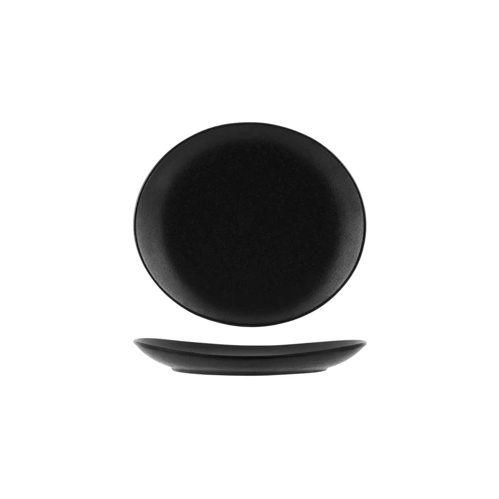 Tablekraft 909536 - Black Oval Coupe Plate 260mm