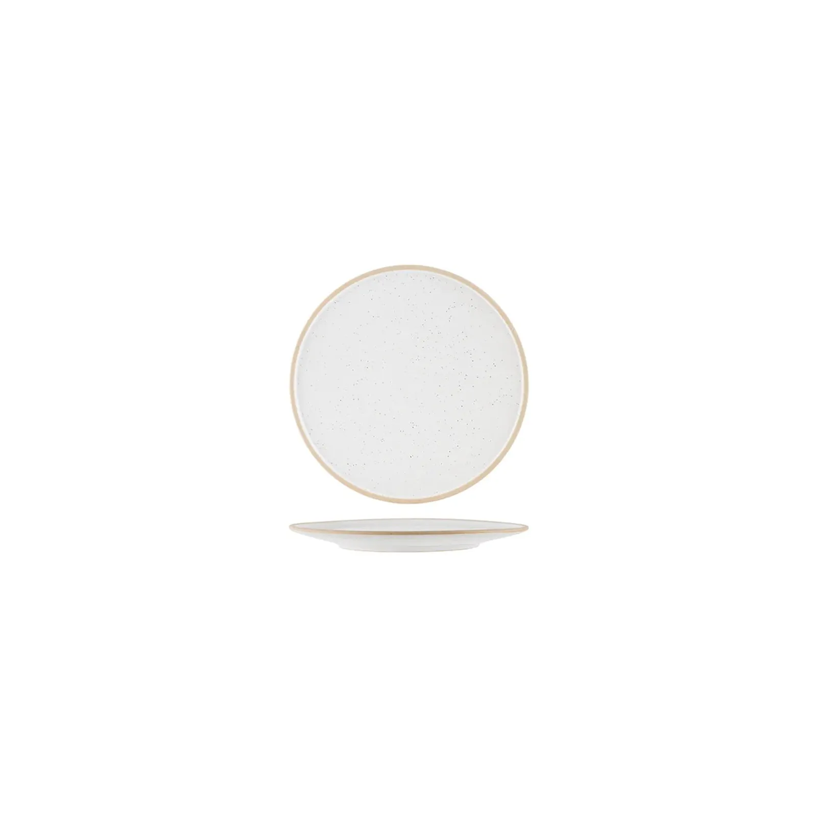 Tablekraft 908536 - Soho White Pebble Round Plate 160mm