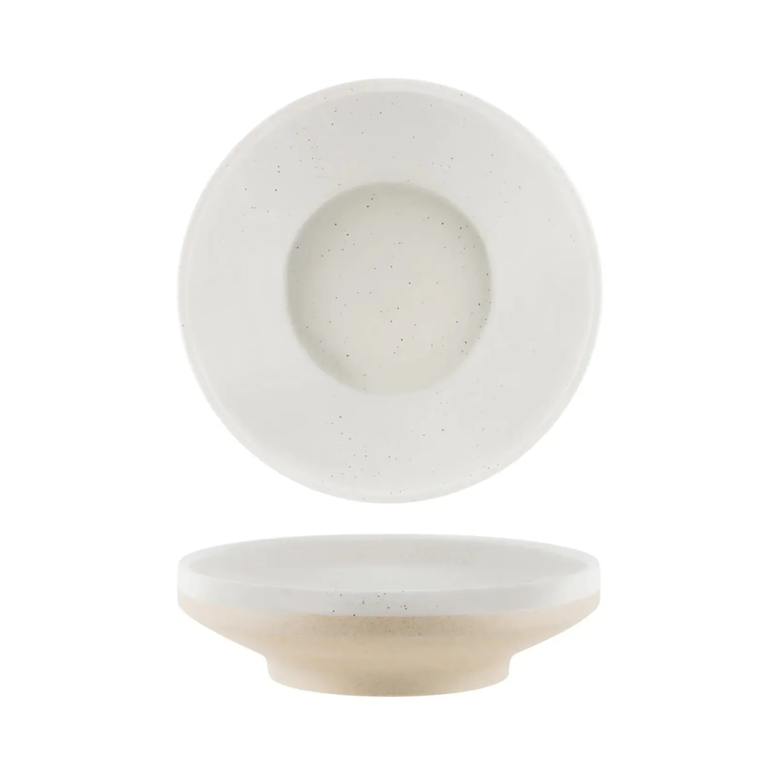 Tablekraft 908520 - Soho White Pebble Footed Bowl 1350ml
