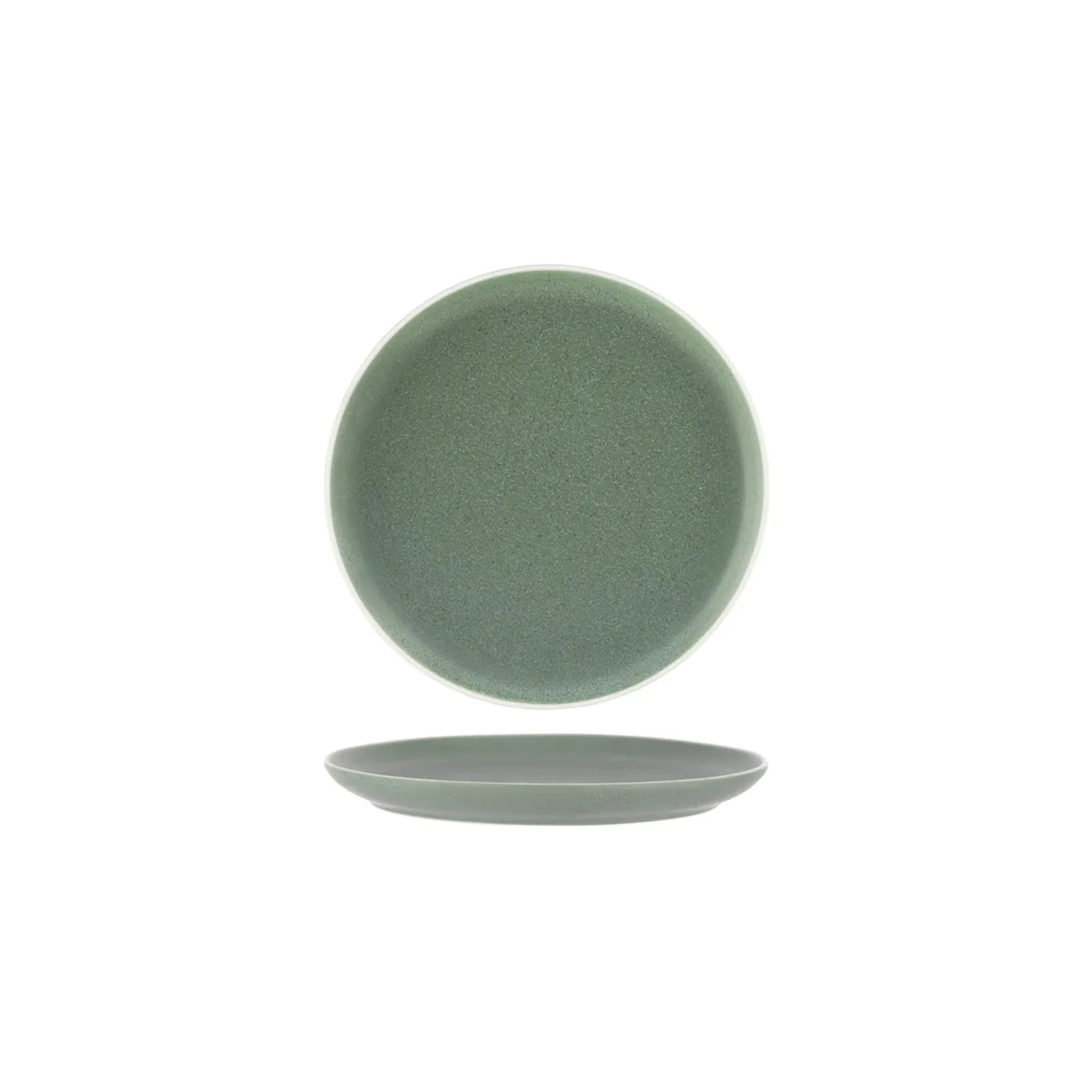 Tablekraft 908108 - Urban Green Round Coupe Plate 203mm