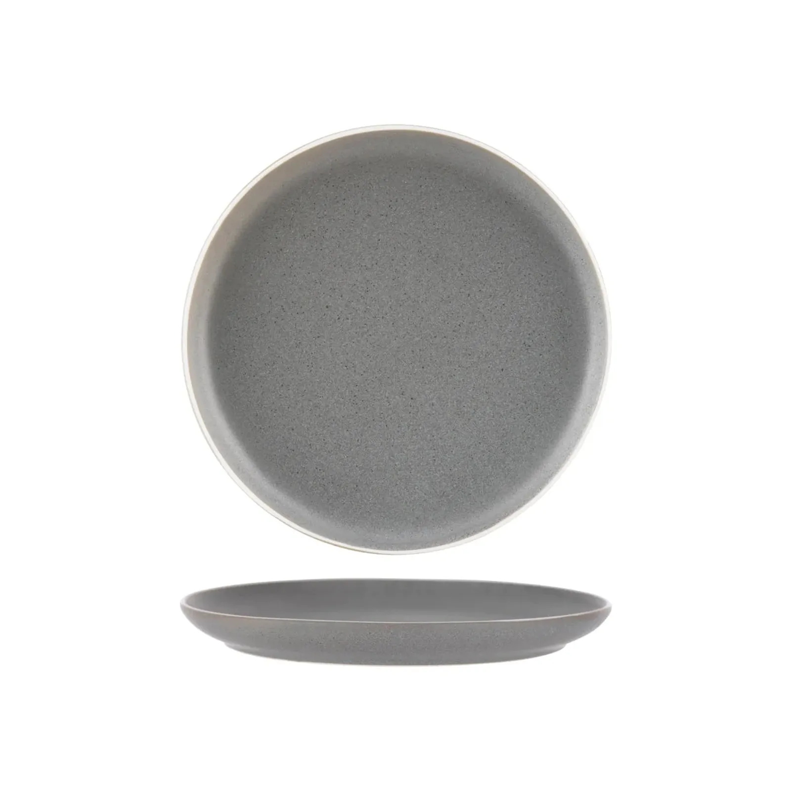 Tablekraft 908010 - Urban Grey Round Coupe Plate 268mm