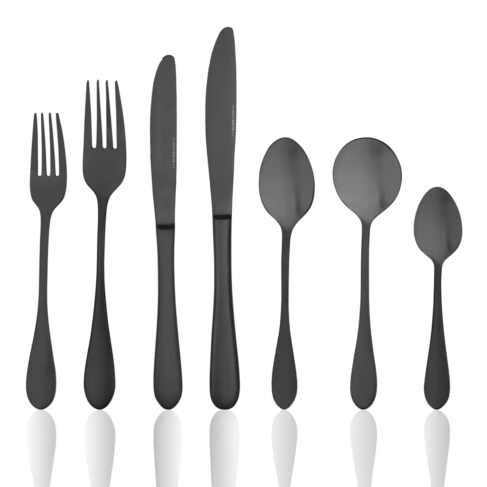 Tablekraft 13000-56 - Soho Ink Cutlery Set 56pc