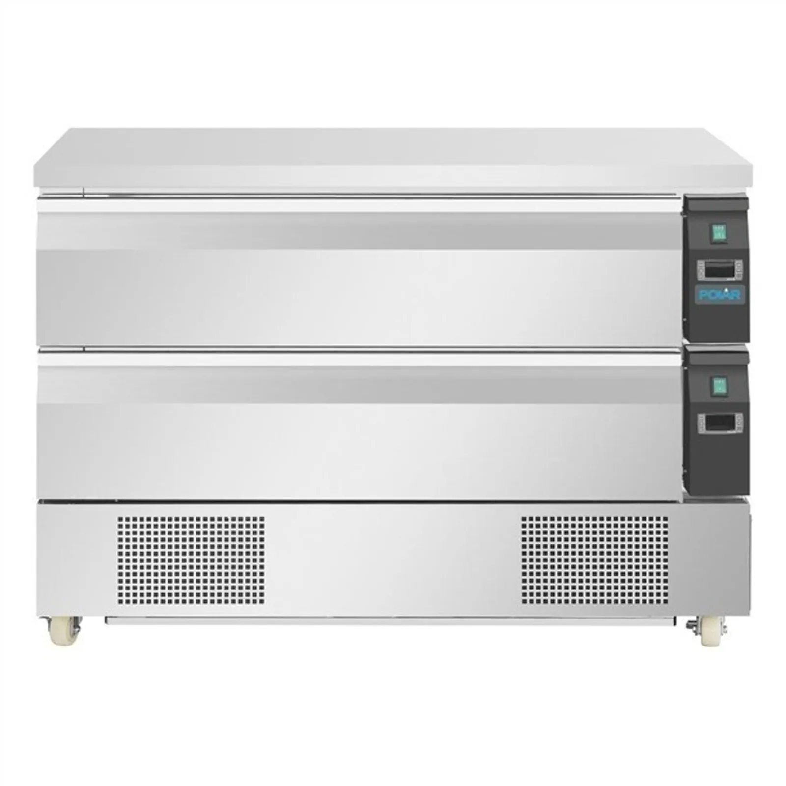 Polar DA997-A U-Series - Double Drawer Counter Fridge Freezer 6xGN