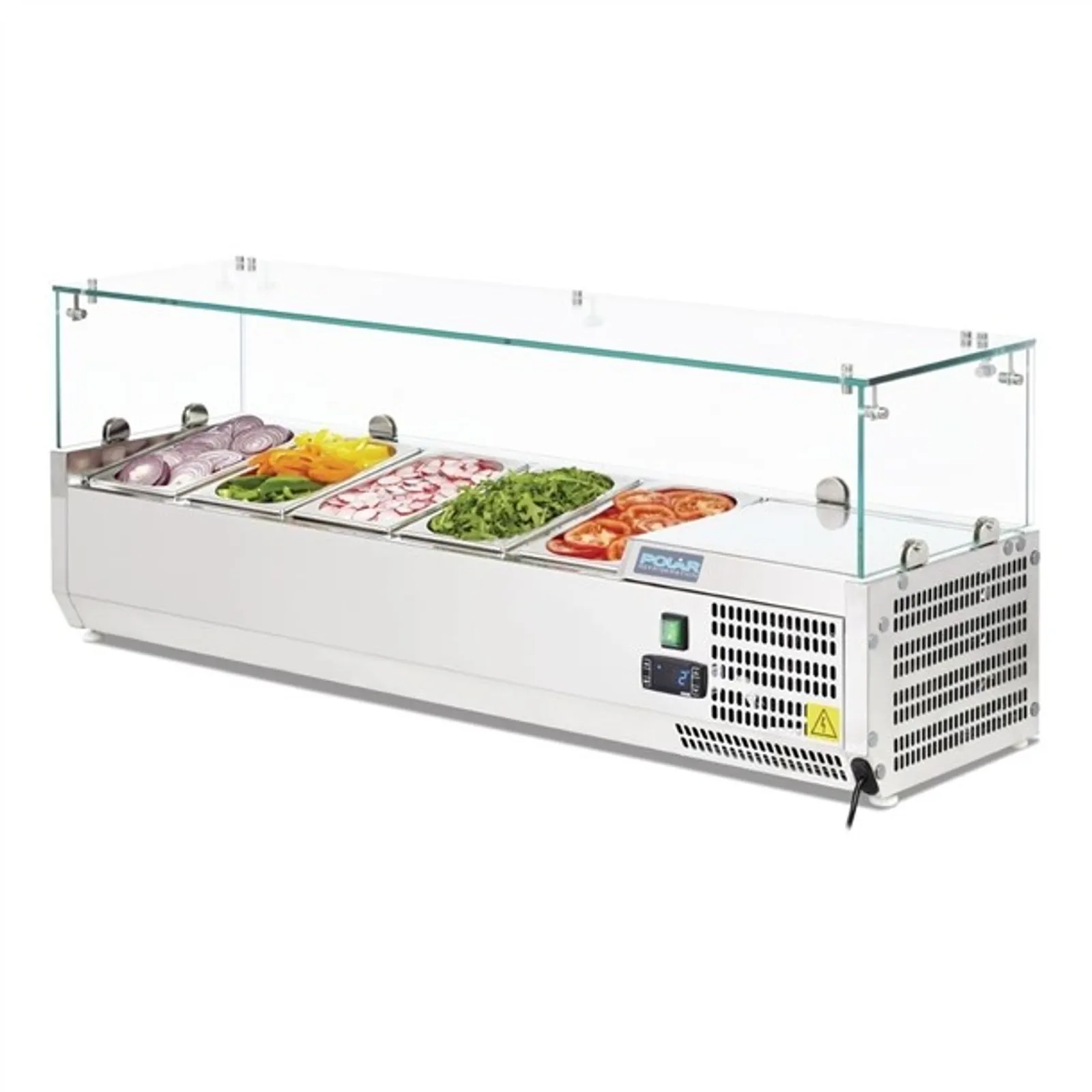 Polar G608-A G-Series - Countertop Prep Fridge 5x 1/4GN