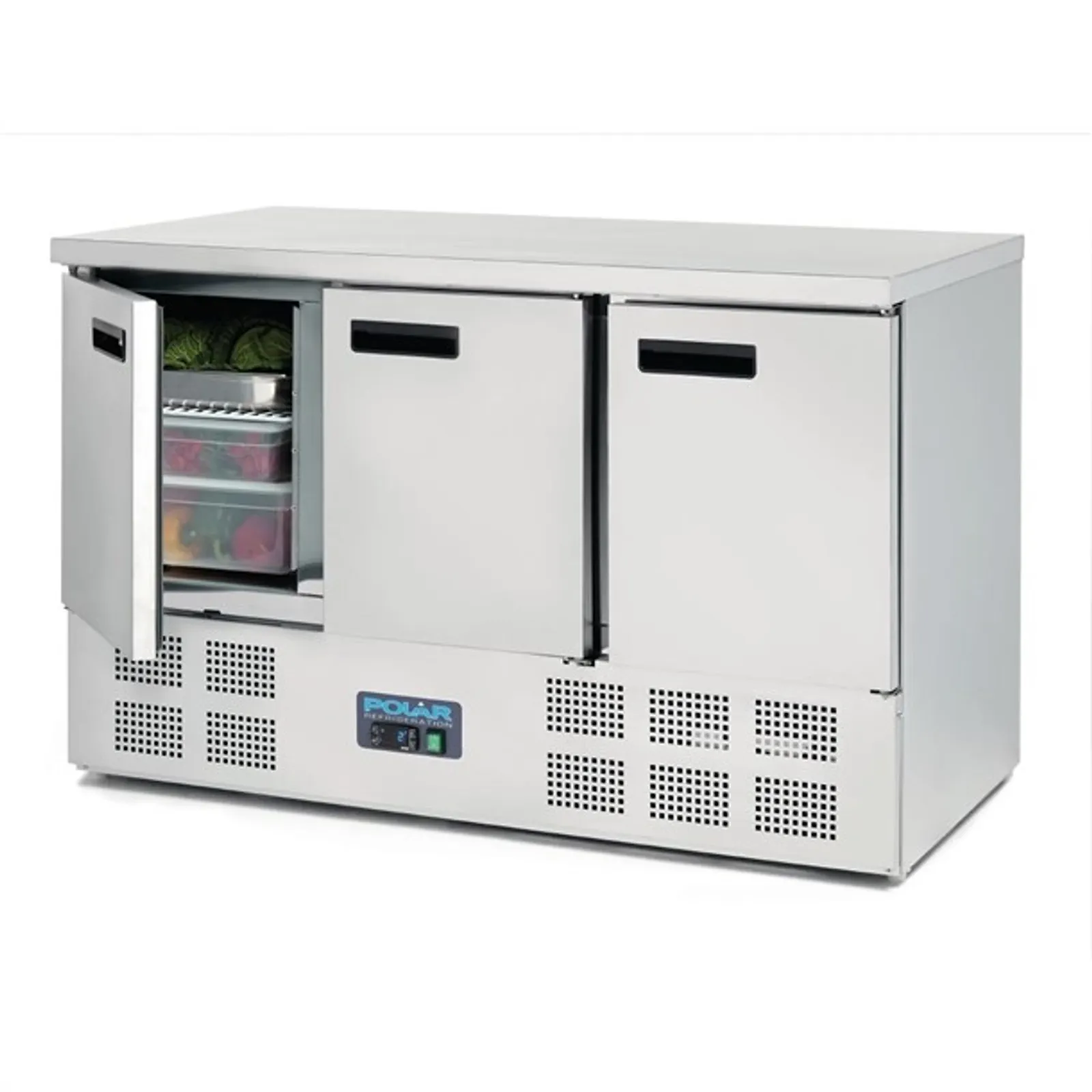 Polar G622-A G-Series - Triple Door Counter Fridge 368Ltr