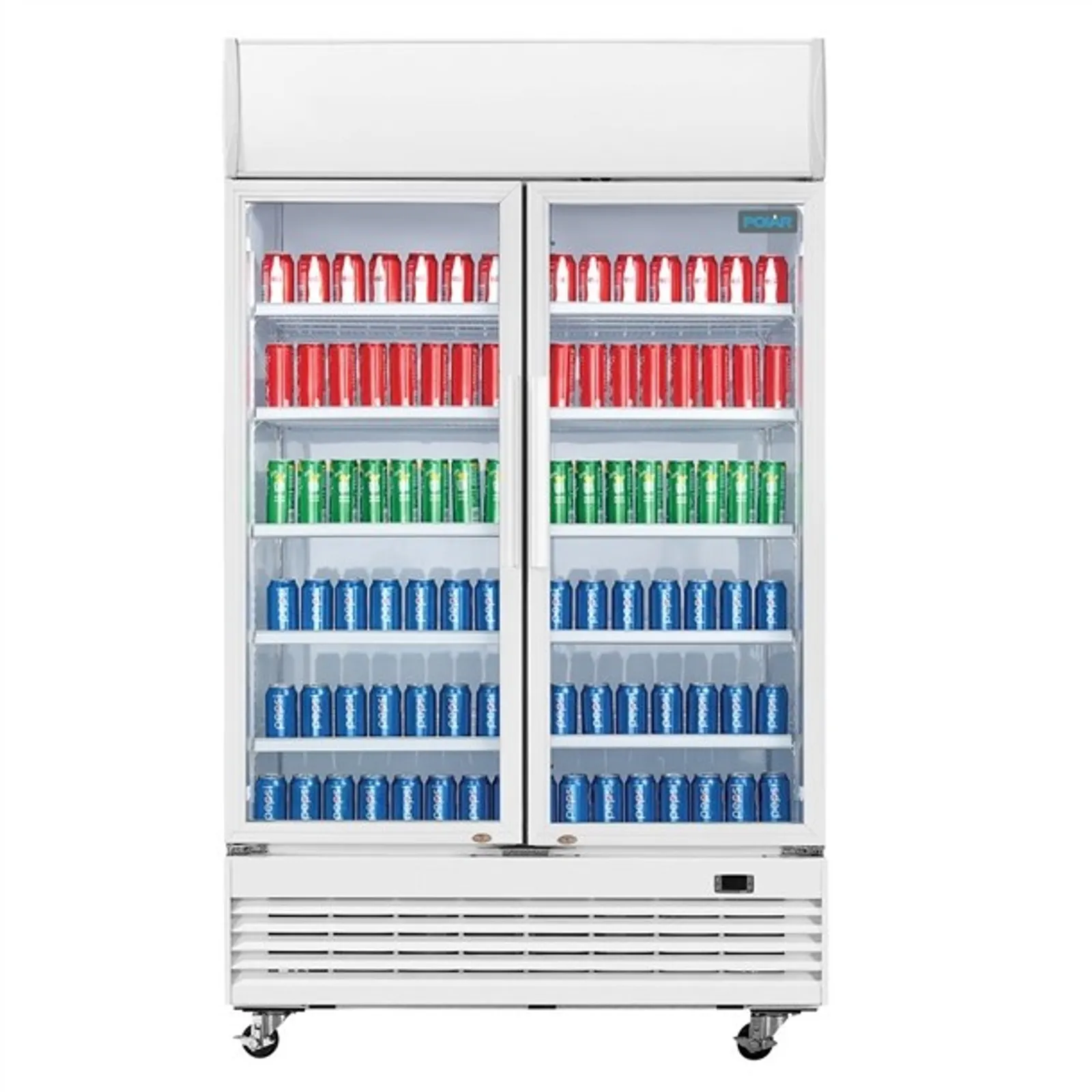 Polar GE580-A G-Series - Upright Display Cooler with Light Box 950Ltr