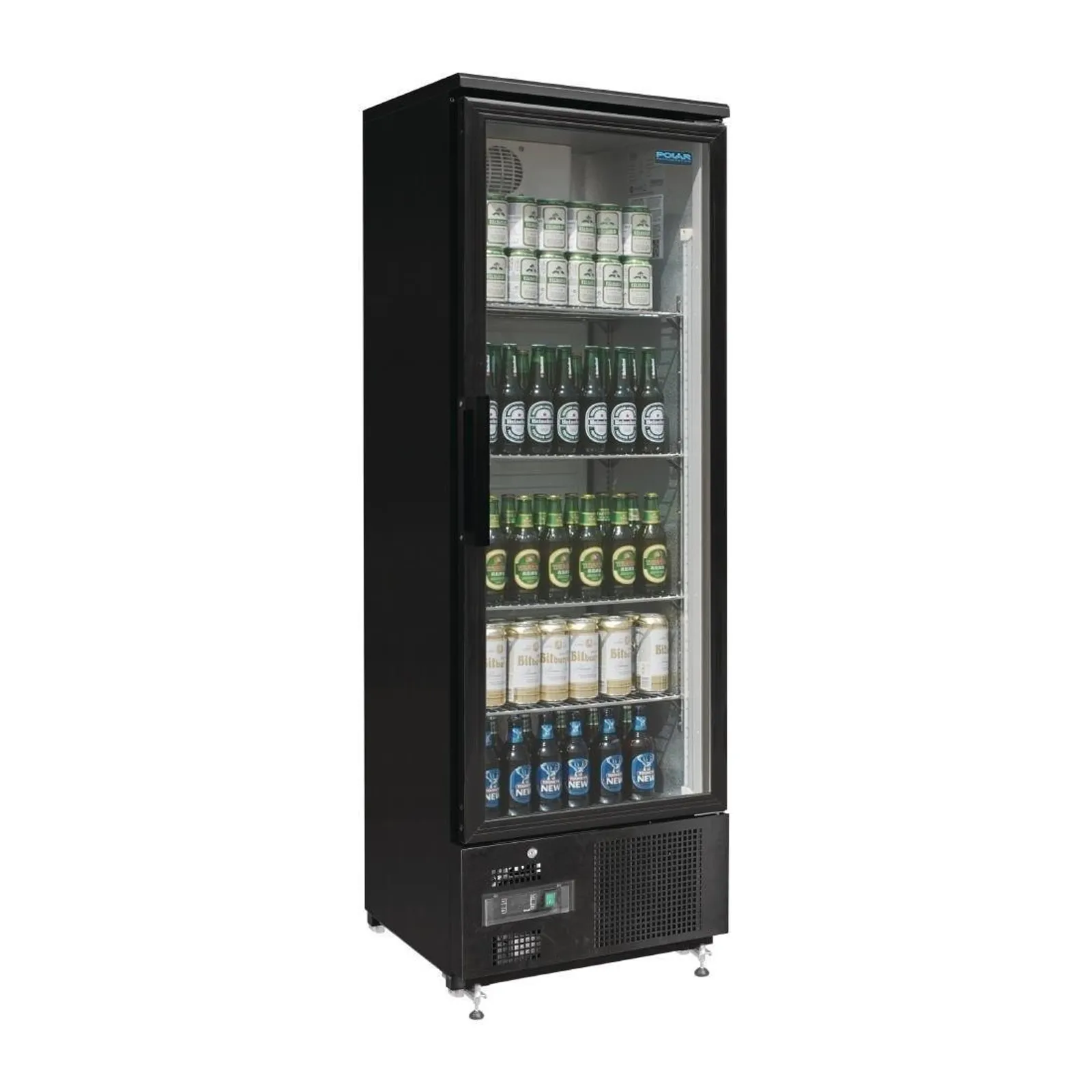 Polar GJ447-A G-Series - Upright Back Bar Cooler with Hinged Door 307Ltr