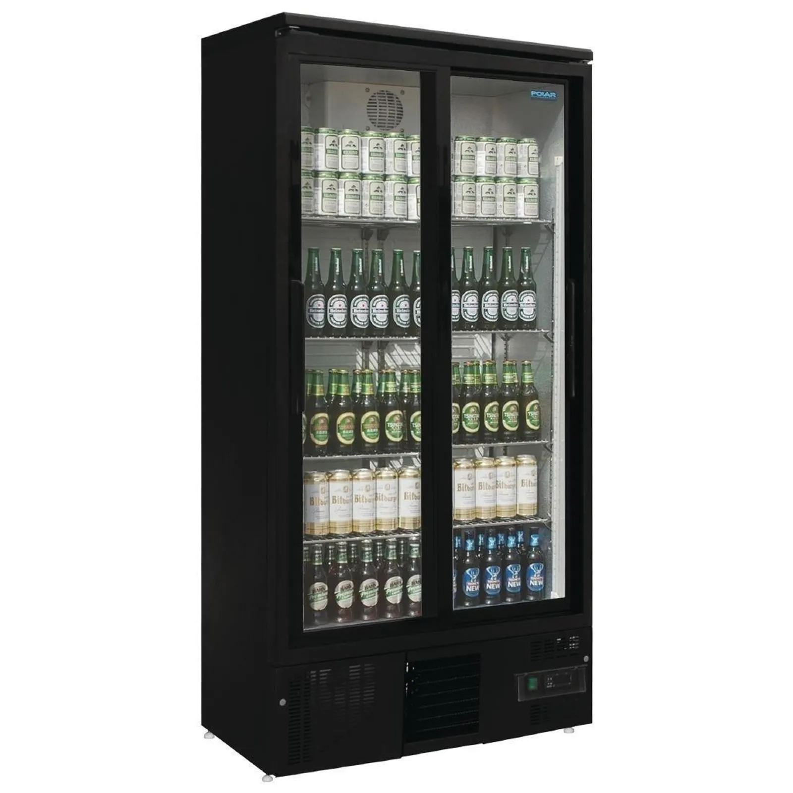 Polar GJ448-A G-Series - Upright Back Bar Cooler with Sliding Doors 490Ltr
