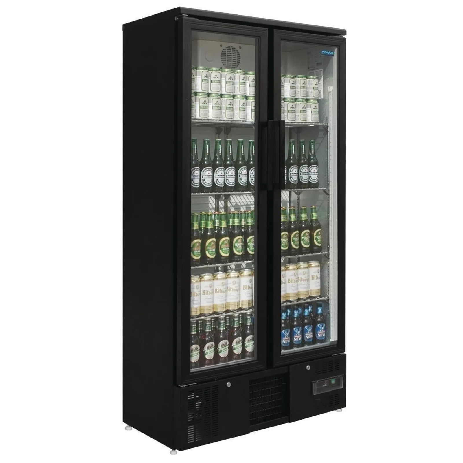 Polar GJ449-A G-Series - Upright Back Bar Cooler with Hinged Doors 490Ltr