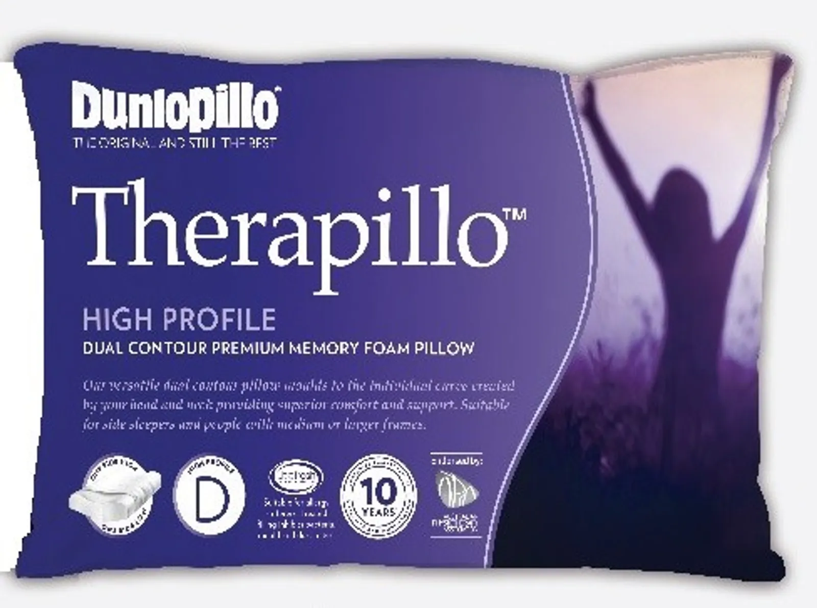 Alliance 60418 - Pillow Therapillo Memory Foam Countour 39x67x13