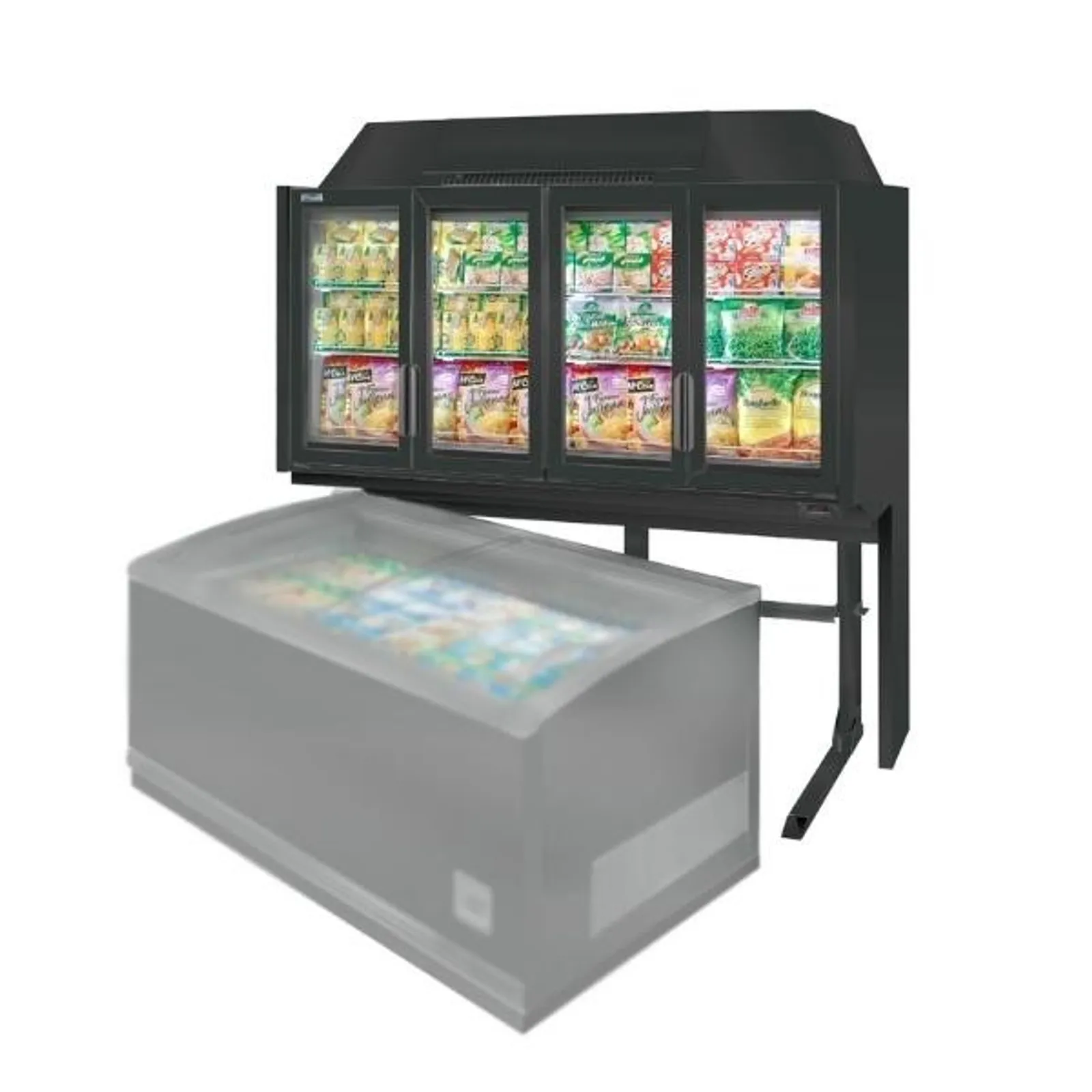 Bonnet Neve Sound Top - Overhead Glass Door Freezer Case