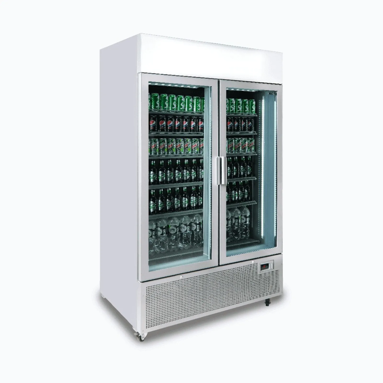 Bromic GM1100LS-NR - 2 Door Upright Display Fridge 1082L