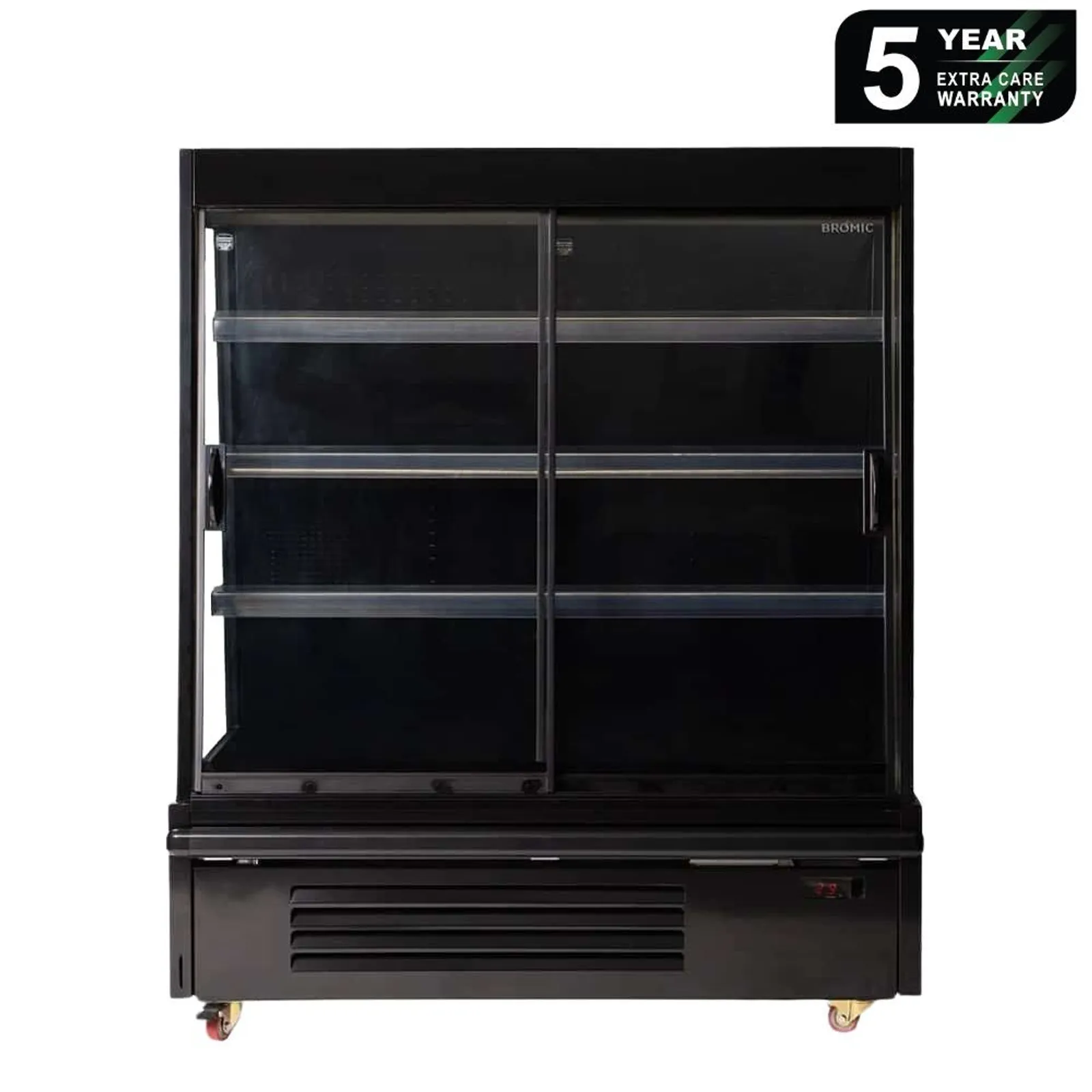 Bromic SVM1250SD-NR - Semi Vertical Display Fridge 1250mm - 2 Sliding Doors