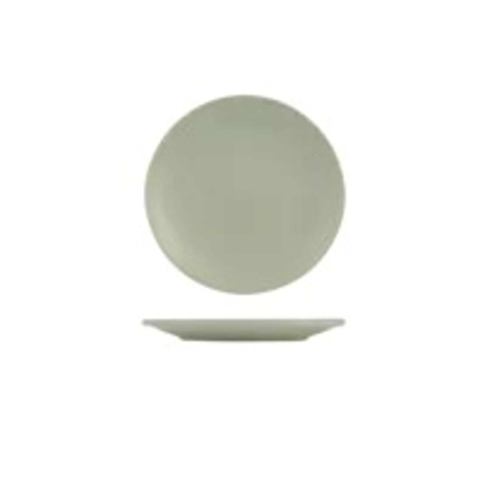 Zuma 9029570 Pearl Pistachio - Round Plate Ribbed 210mm