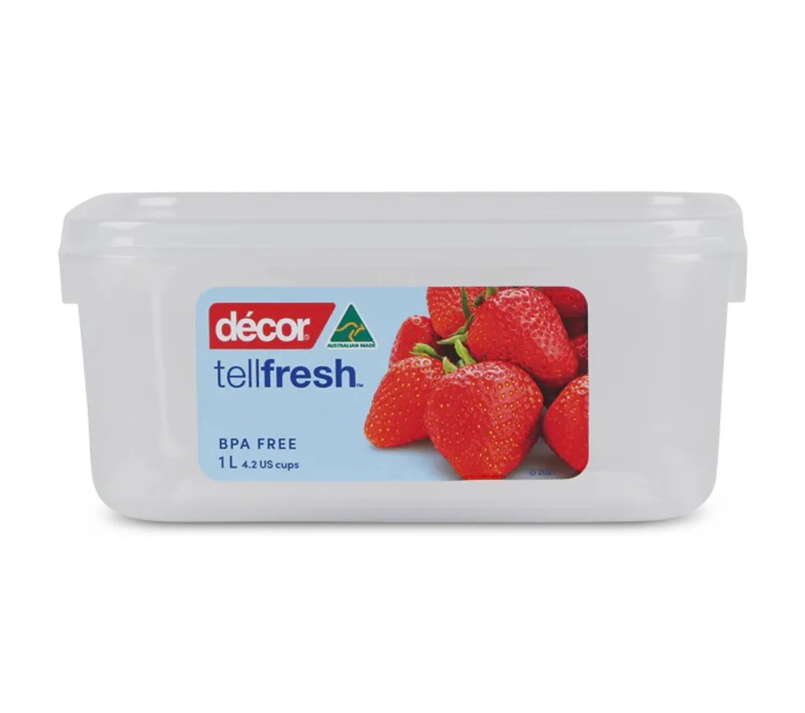 Decor Tellfresh 002460 - Food Container, Oblong, 1L